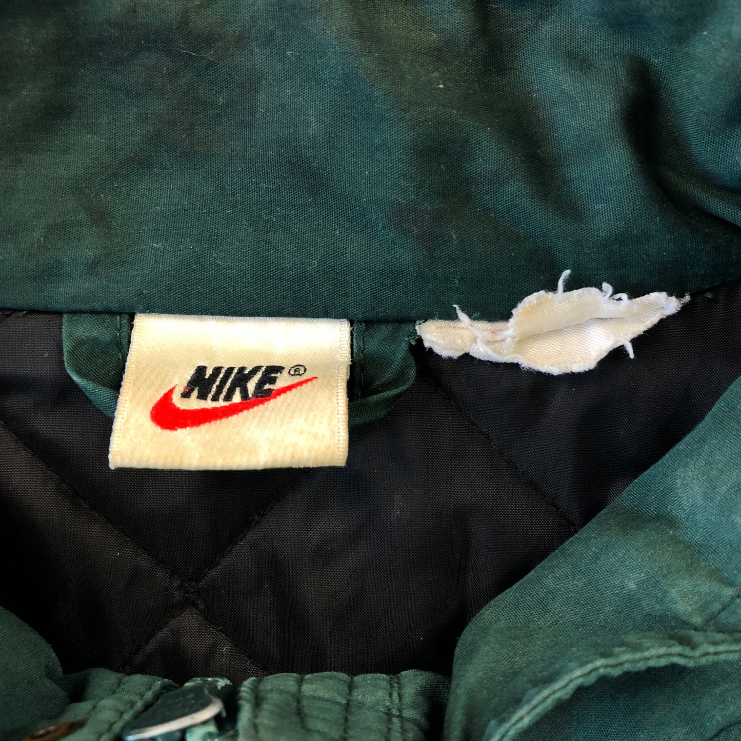 Vintage 90s Nike Air Swoosh Puffer Zip Jacket XL