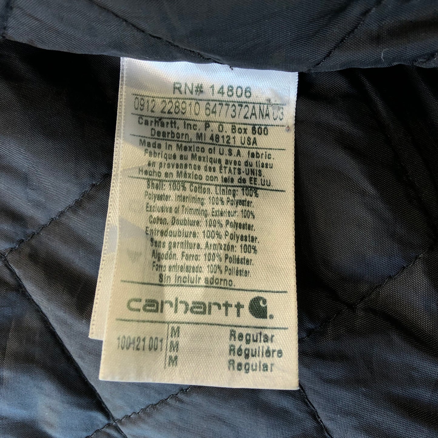 Vintage Carhartt Hooded Workwear Vest Zip Jacket M