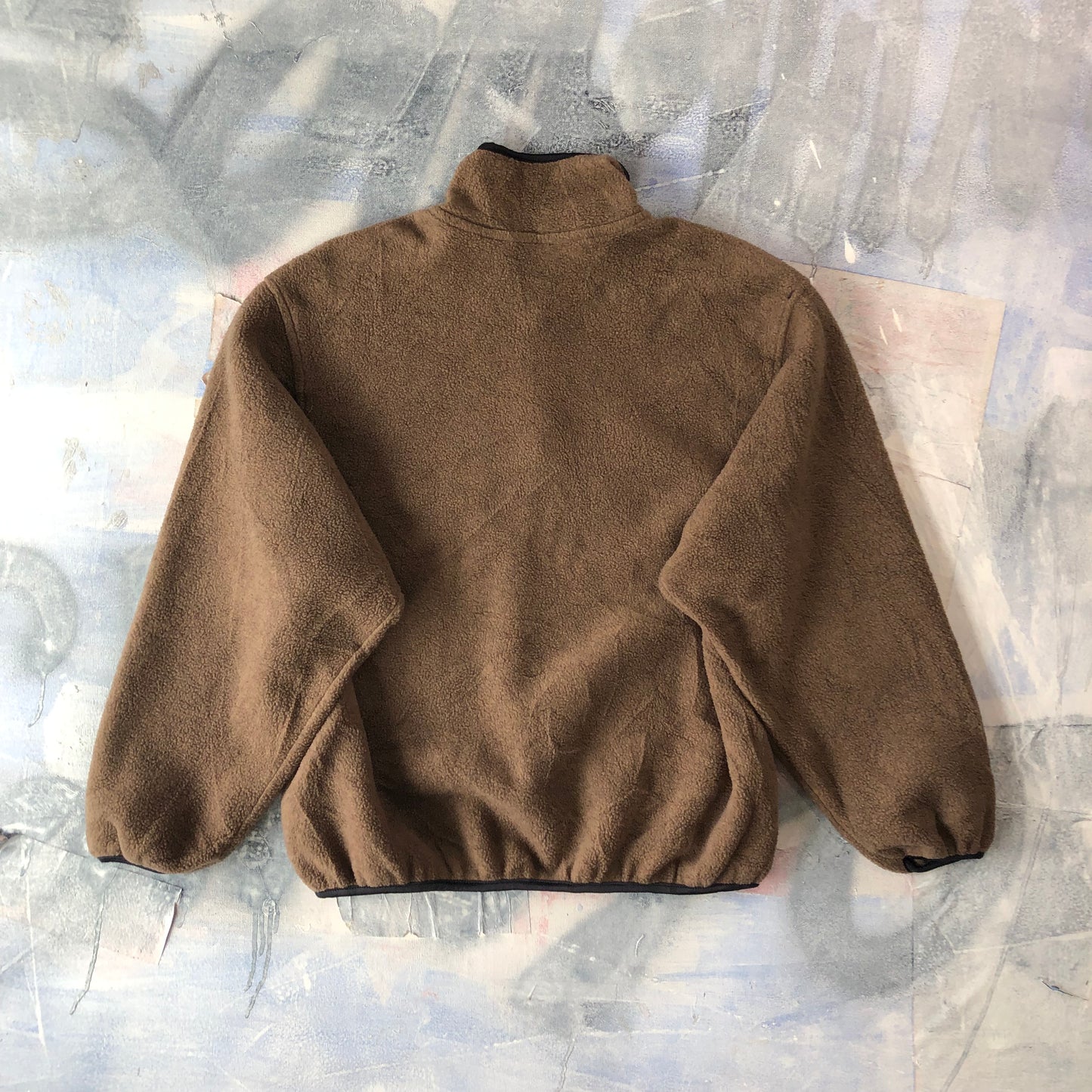 Champion Retro Quarter Zip Fleece Sweatshirt M