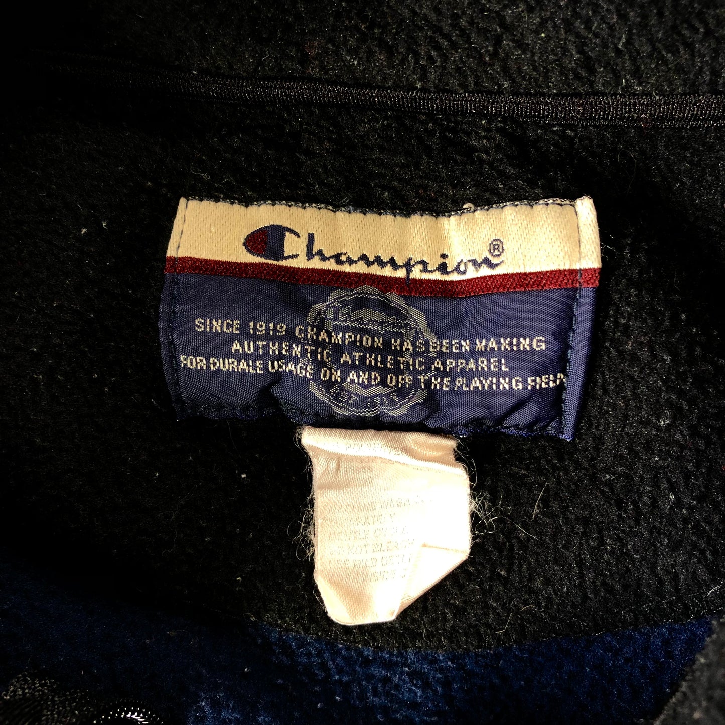 Vintage Champion Fleece Zip Vest Sweatshirt M