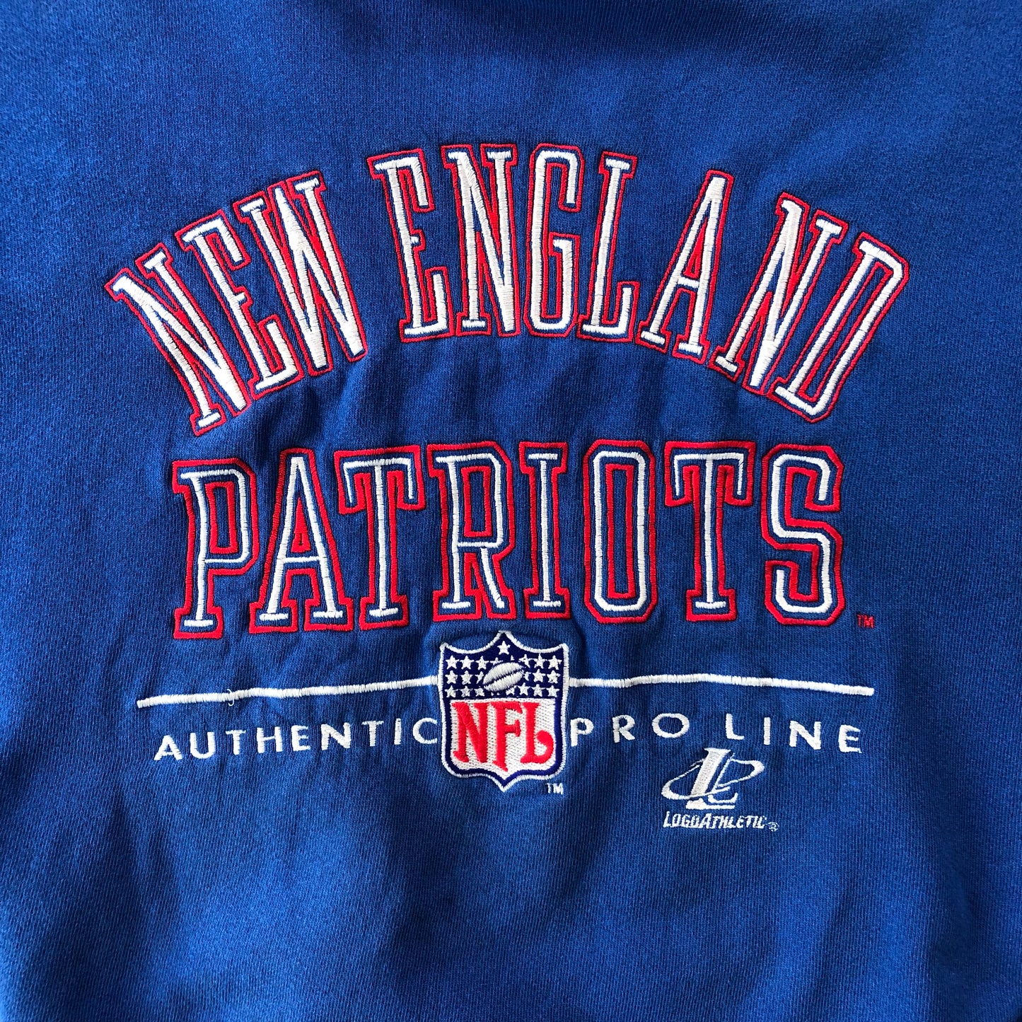 NFL New England Patriots Logo Athletic Retro USA Crewneck Sweatshirt XXL