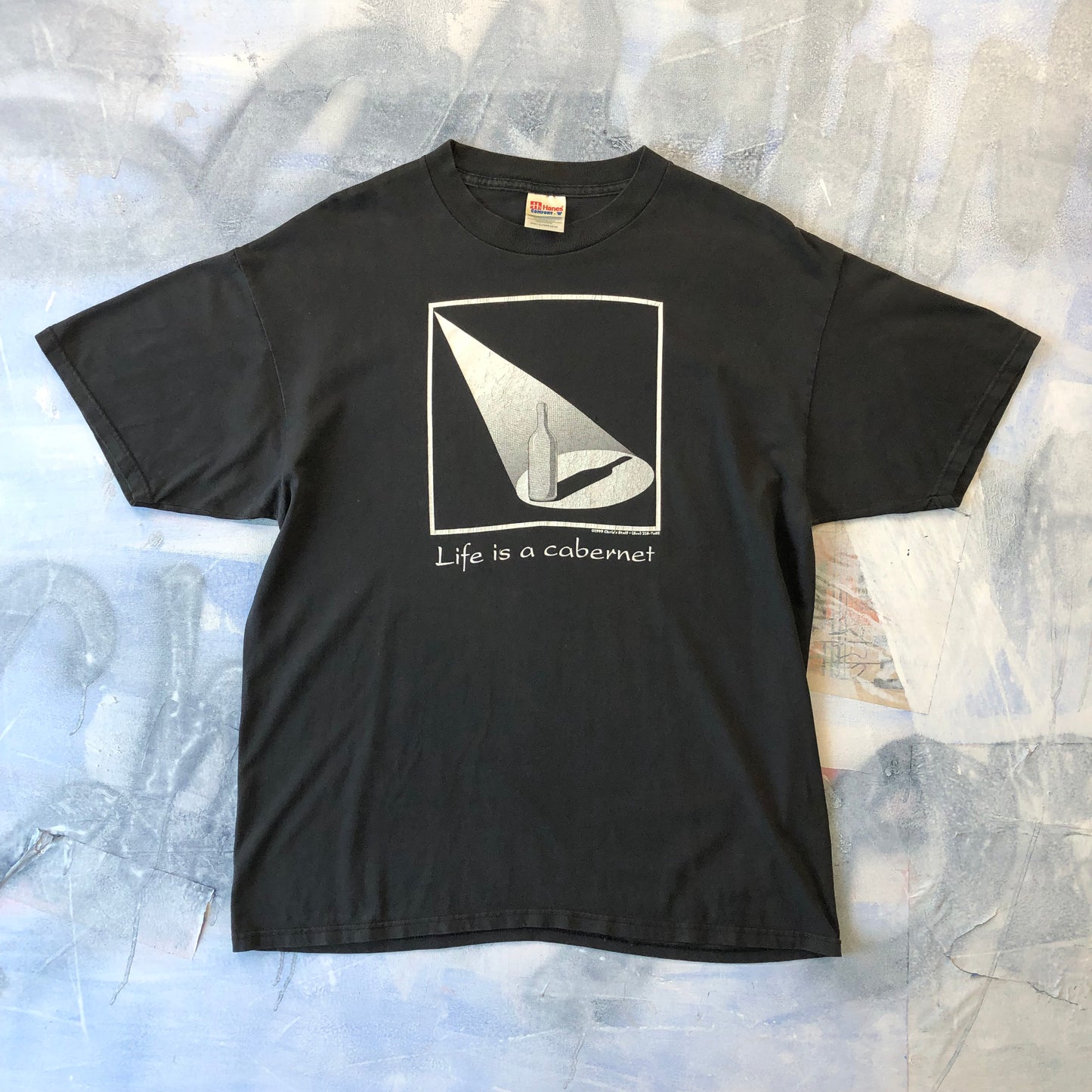 Vintage 90s Life Is A Cabernet Wine T Shirt XL