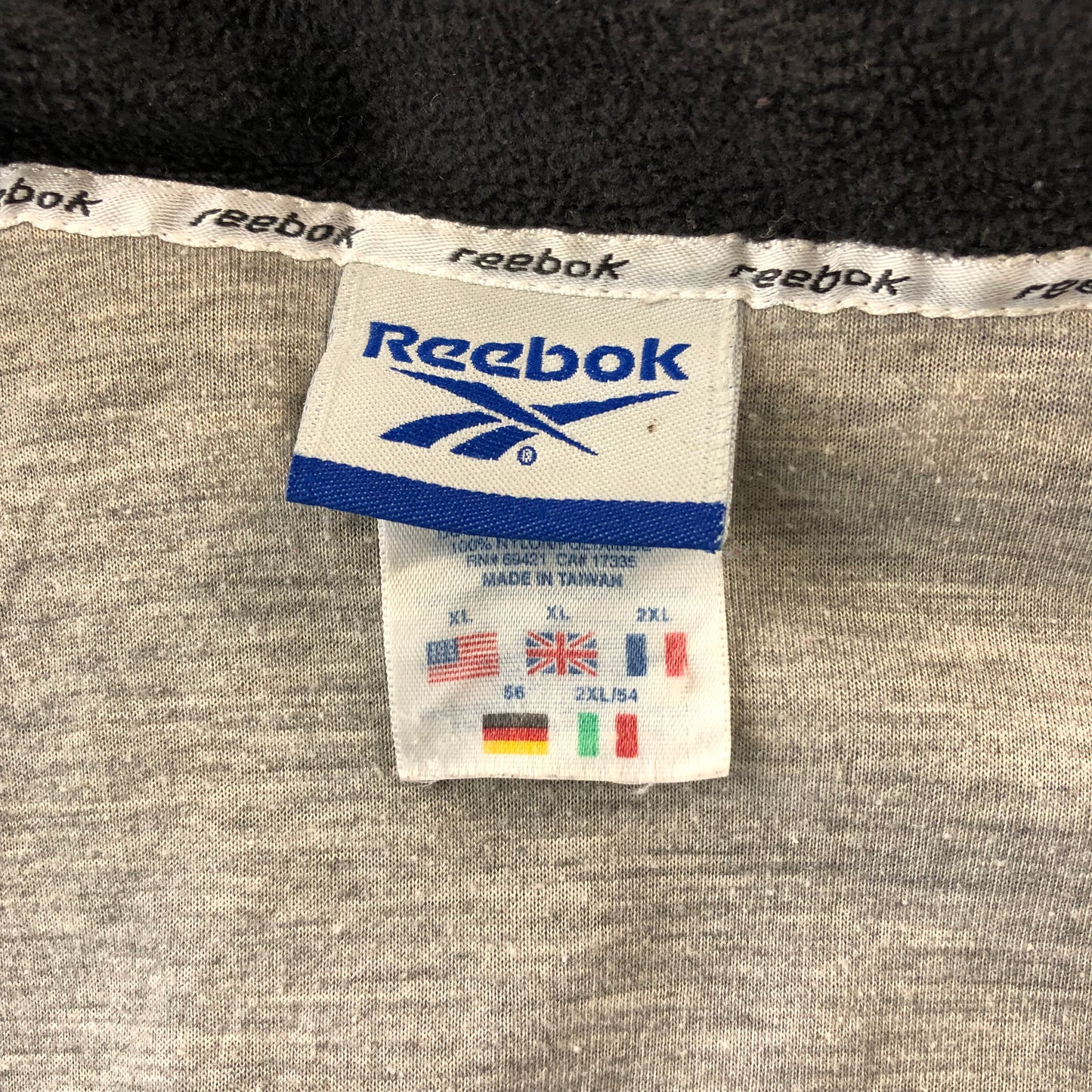Vintage Reebok Blanket Lined Zip Jacket XL