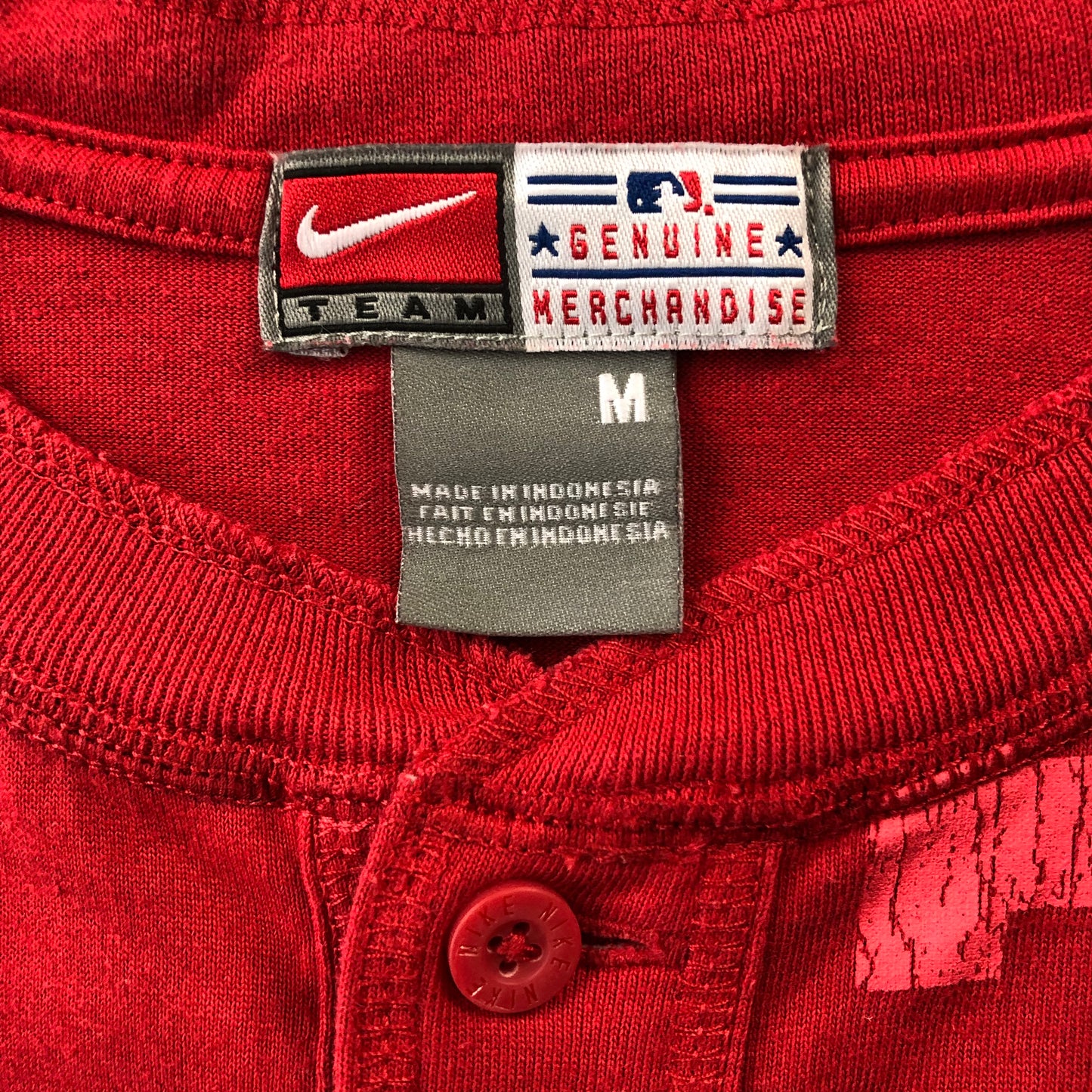 Vintage Nike Team MLB Philadelphia Phillies Henley T Shirt M