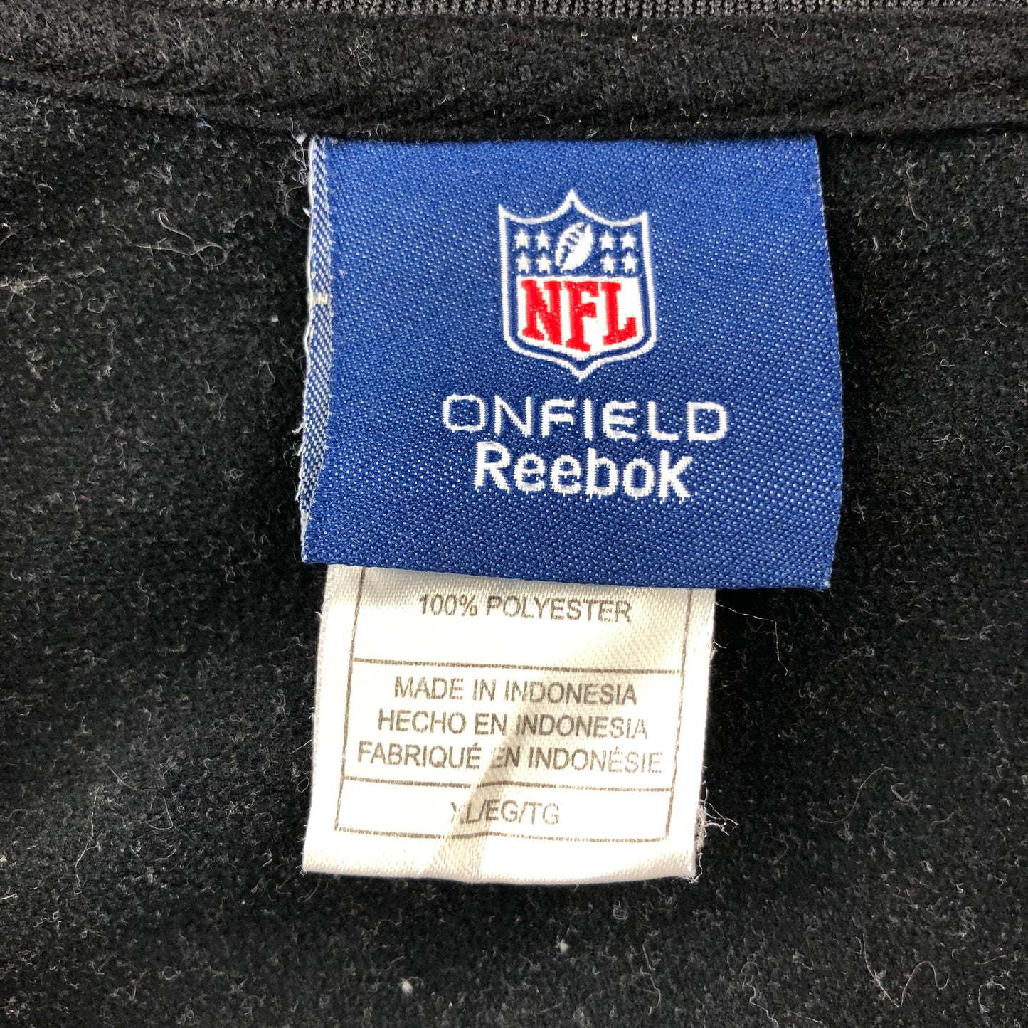 Reebok NFL Oakland Raiders On Field Zip Jacket XL