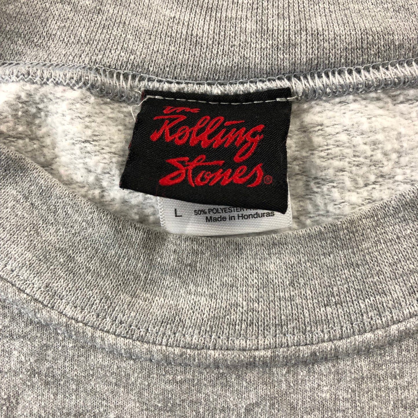 The Rolling Stones Andy Warhol Tongue Graphic Crewneck Sweatshirt L