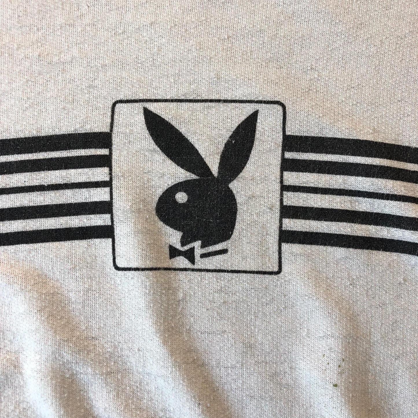Vintage Playboy Striped Boxy Sleeveless Shirt L