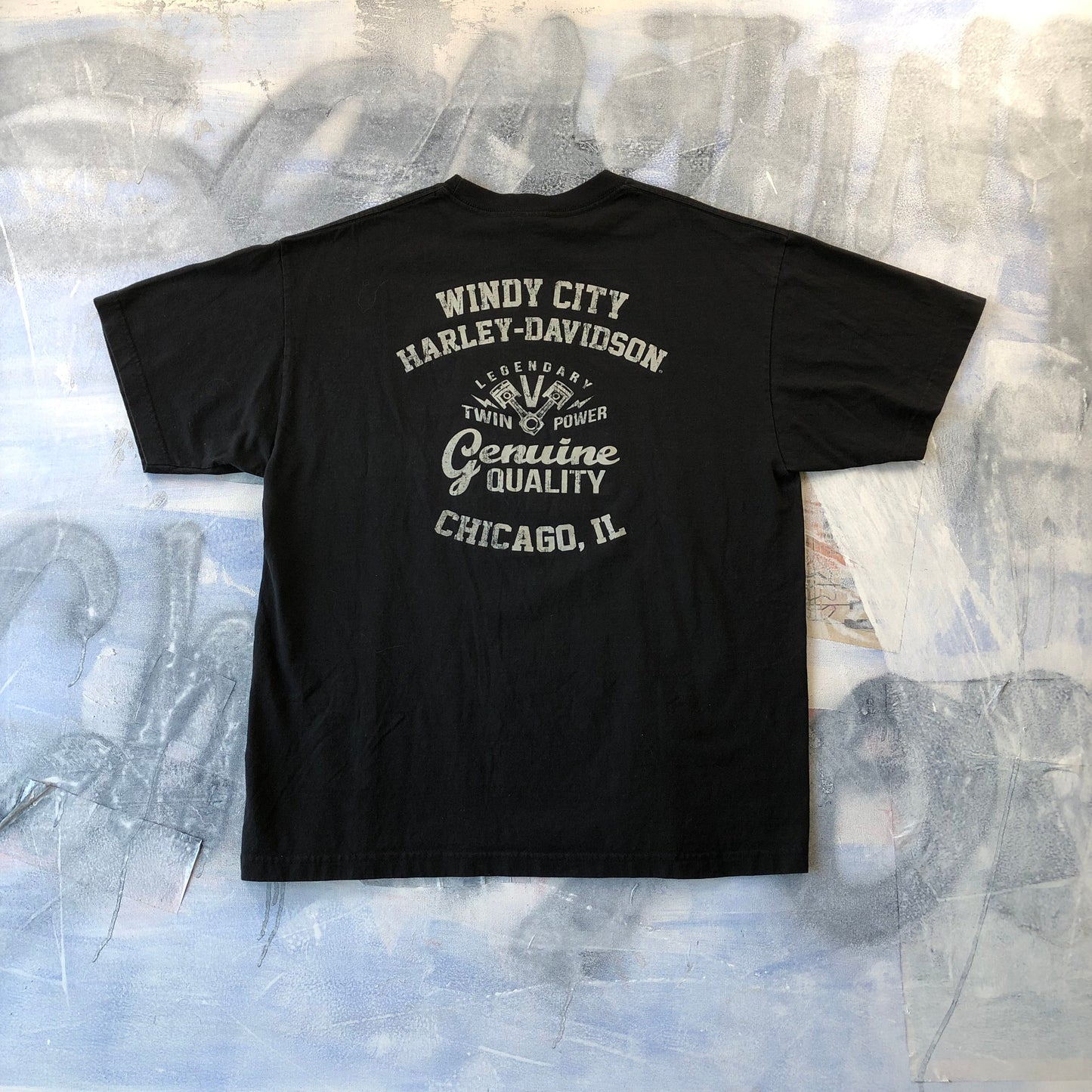 Vintage Harley Davidson Windy City Chicago Illinois T Shirt XL