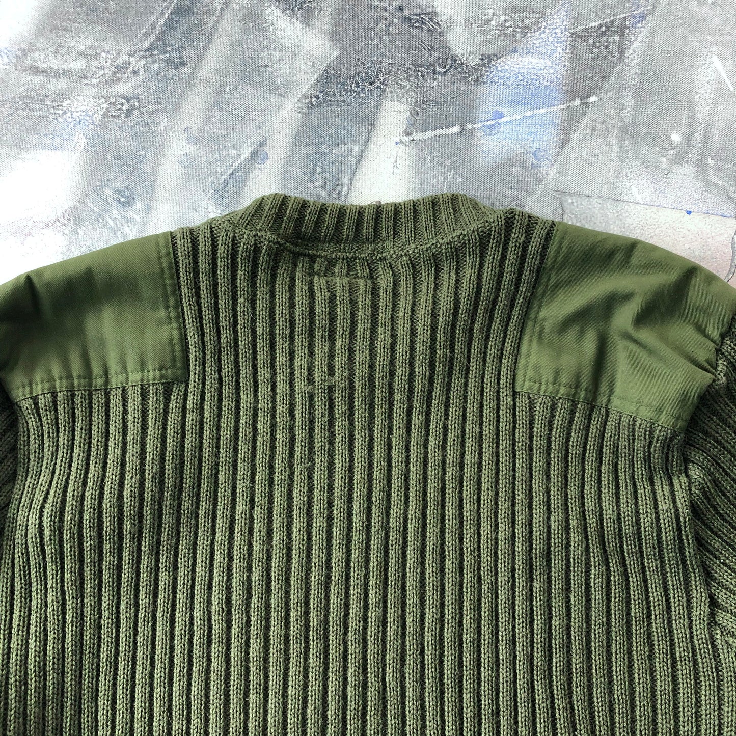 Vintage L.L Bean Freeport Maine Military Wool Sweater L