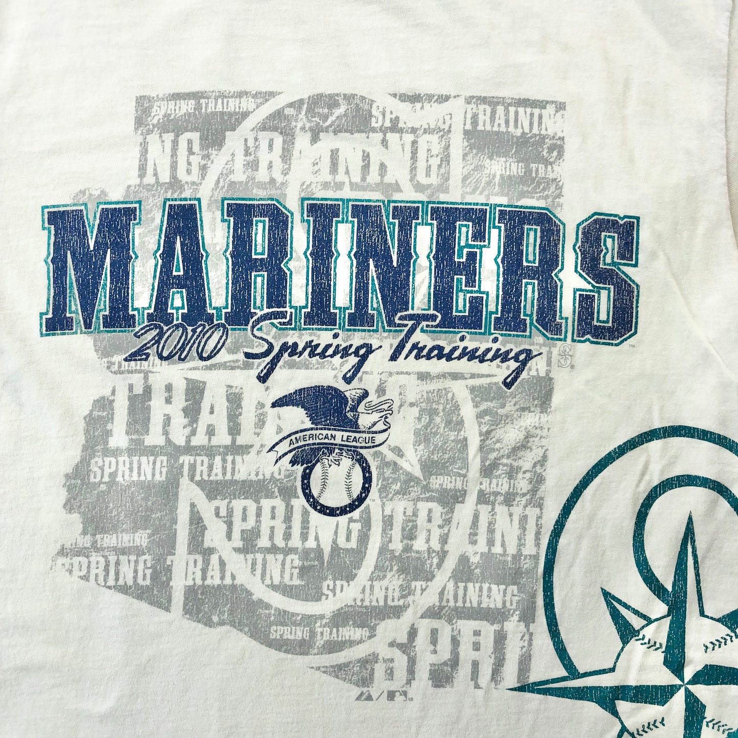 Vintage MLB Seattle Mariners Majestic 2010 Spring Training T Shirt M