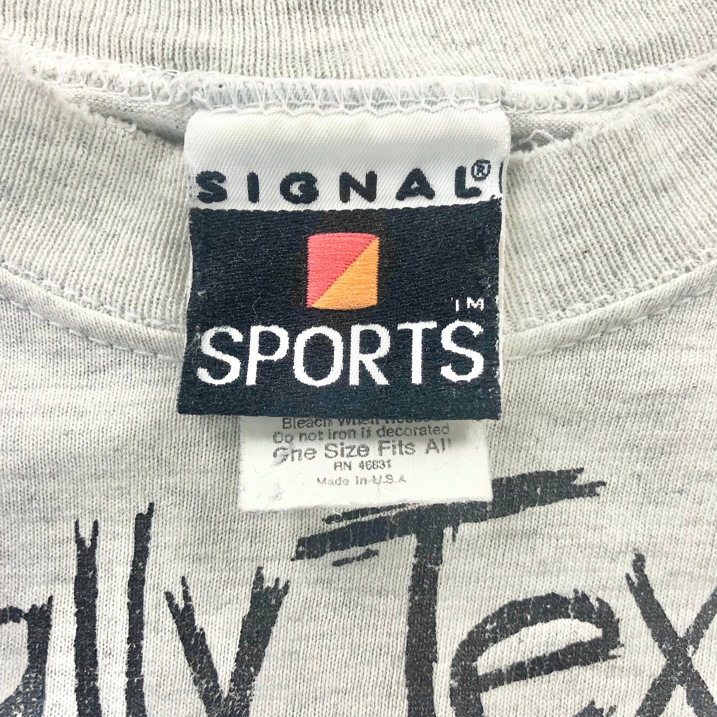 Vintage 90s USA Totally Texas Bull Single Stitch T Shirt L