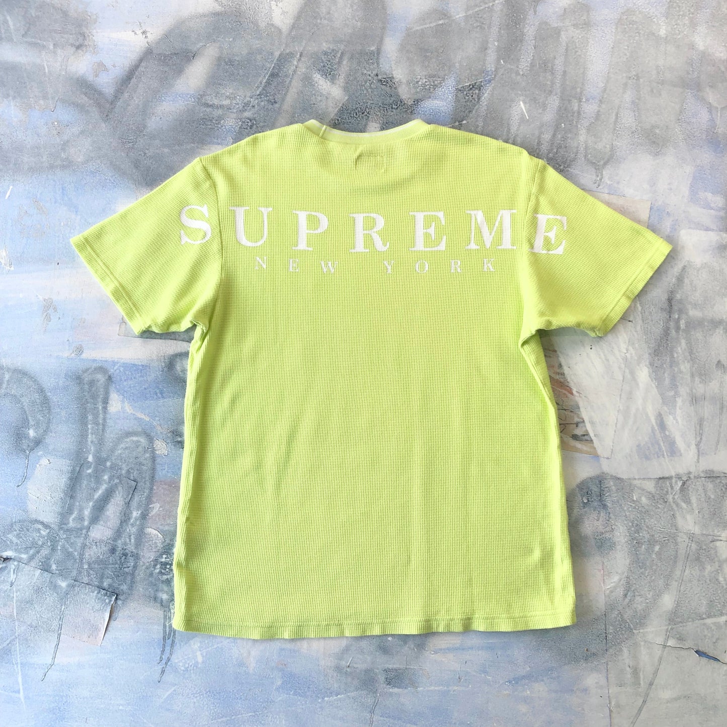 Supreme New York Waffle Knit T Shirt M