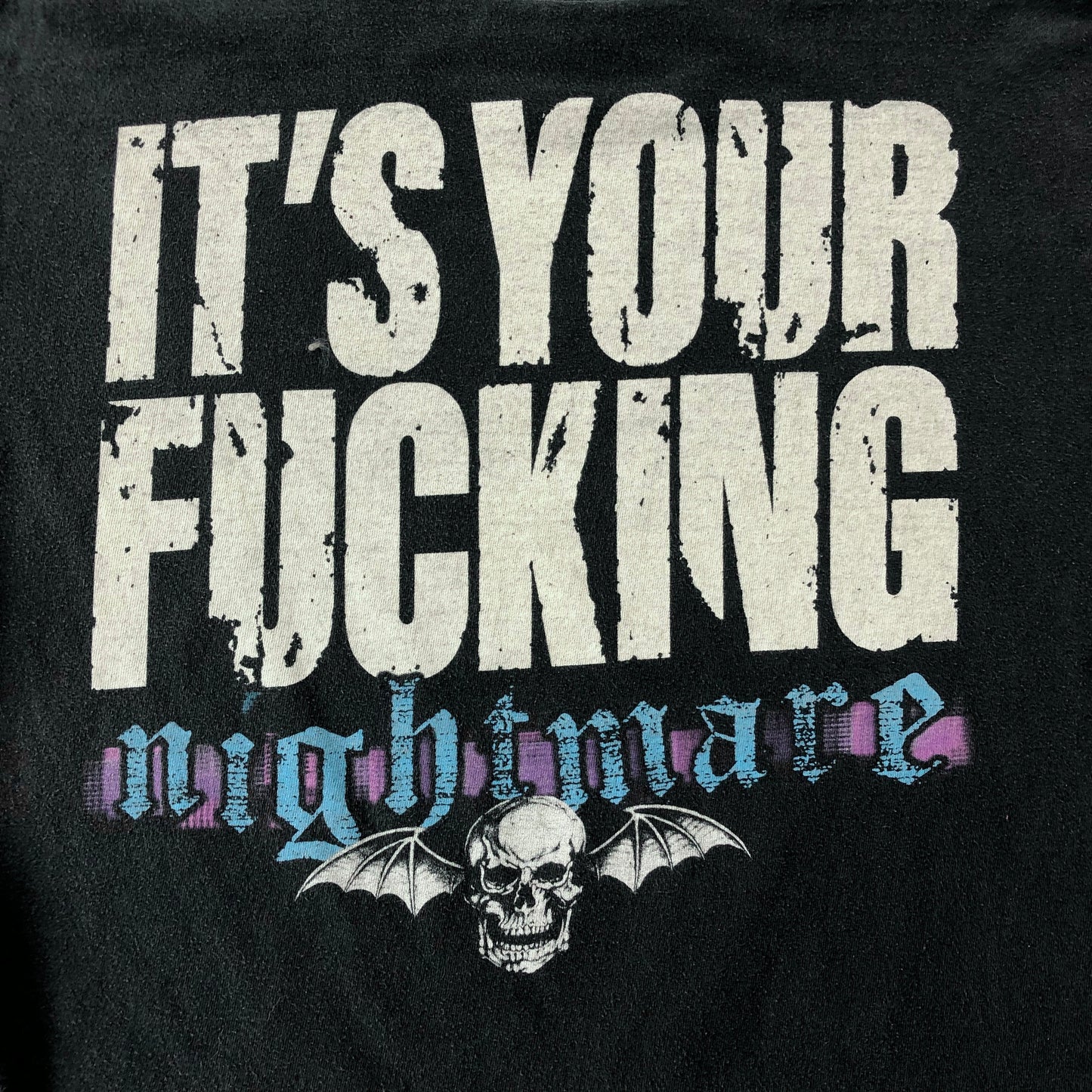Vintage Avenged Sevenfold Its Your Fucking Nightmare T Shirt L