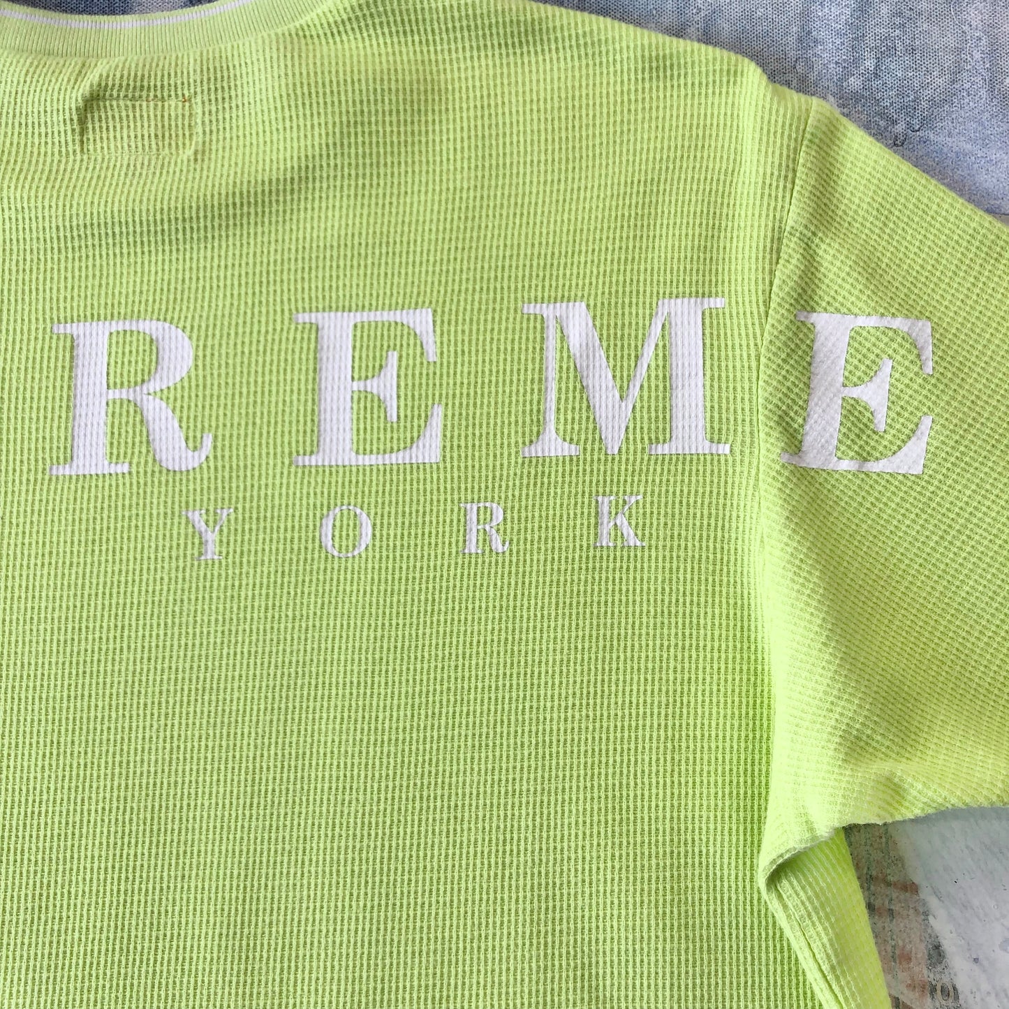 Supreme New York Waffle Knit T Shirt M