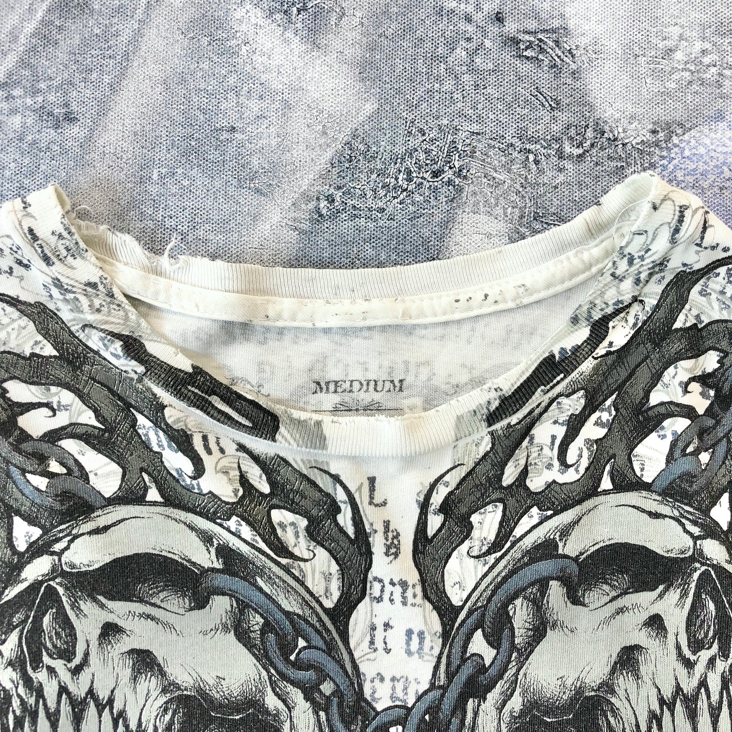 Vintage Affliction Skull Cross T Shirt M