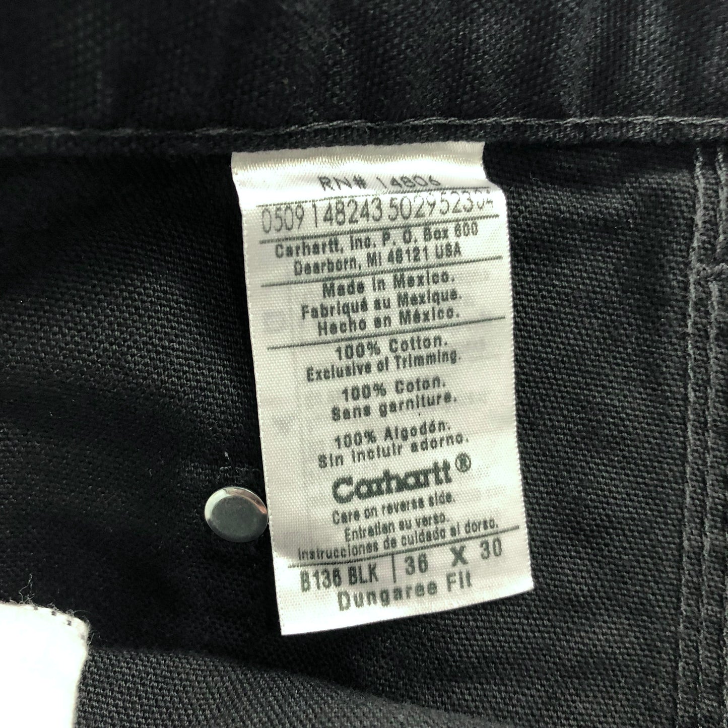 Vintage Carhartt Double Knee Workwear Jean W36