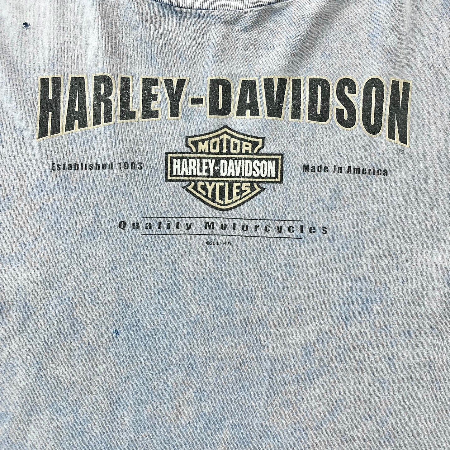 Vintage USA 90s Harley Davidson Motorcycles Treasure Coast Stuart Florida T Shirt XL
