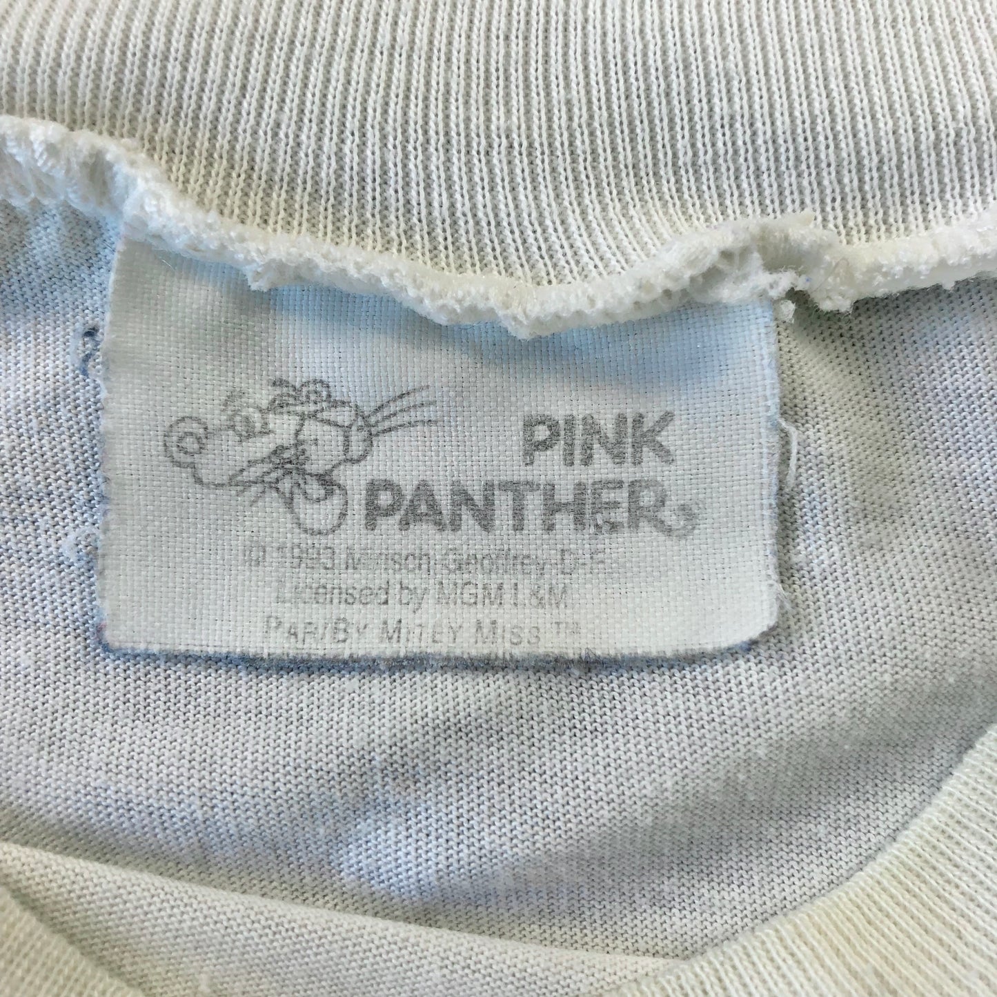 Vintage 90s Pink Panther Moon Hearts Rose Long Sleepwear Shirt L