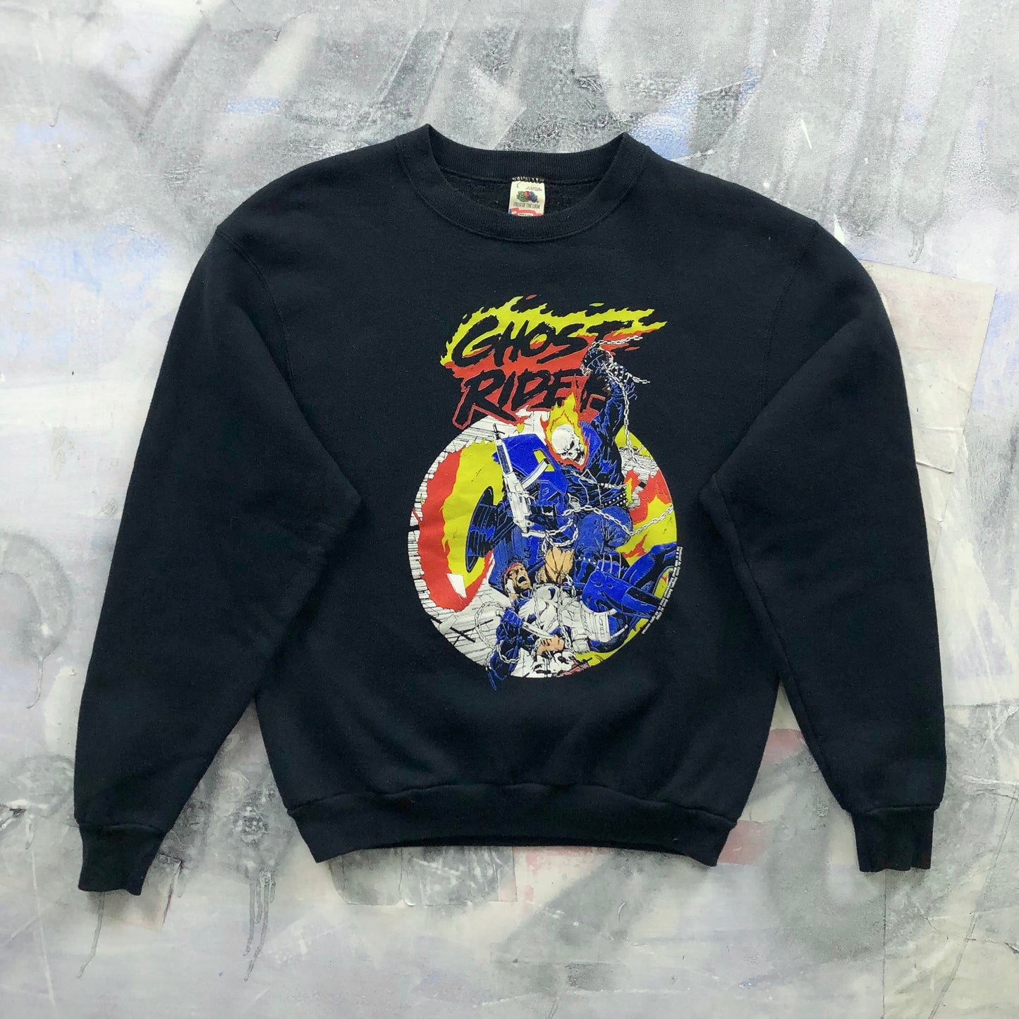 Vintage USA Ghost Rider vs The Punisher Marvel Crewneck Sweatshirt L