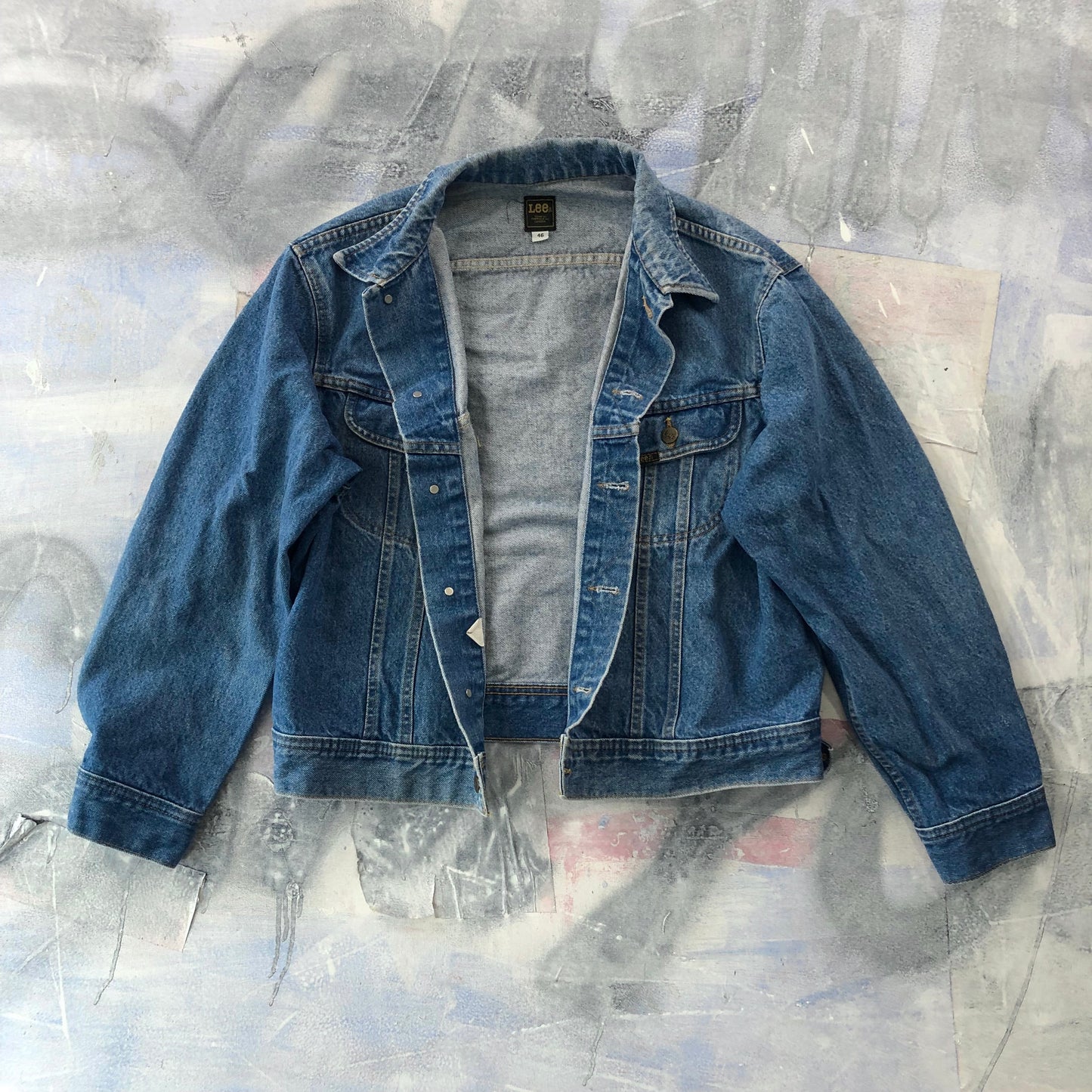Vintage Lee 80s Button Denim Jacket XL
