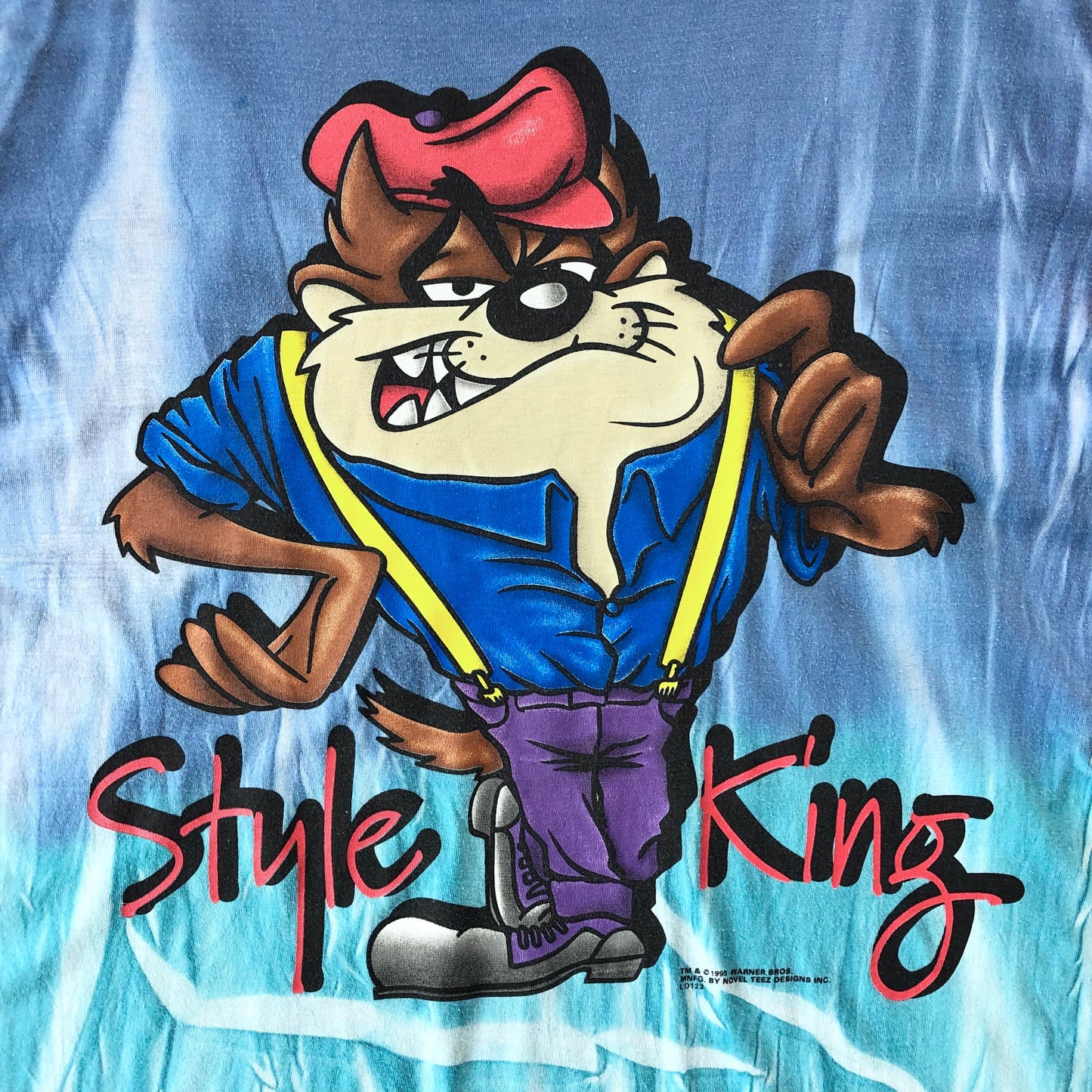 Vintage 90s Tasmanian Devil Taz Style King Novel Teez T Shirt L