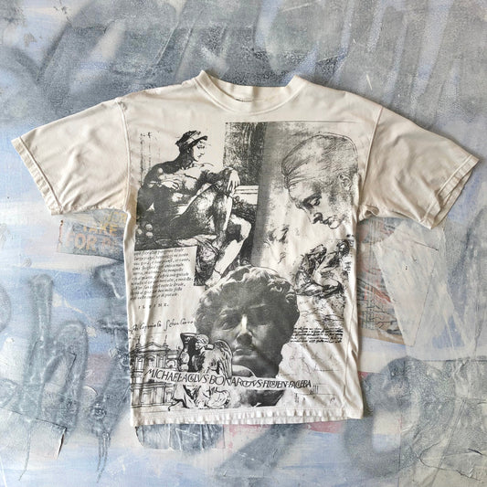 Vintage Michaelangelo Renaissance Art Work T Shirt S