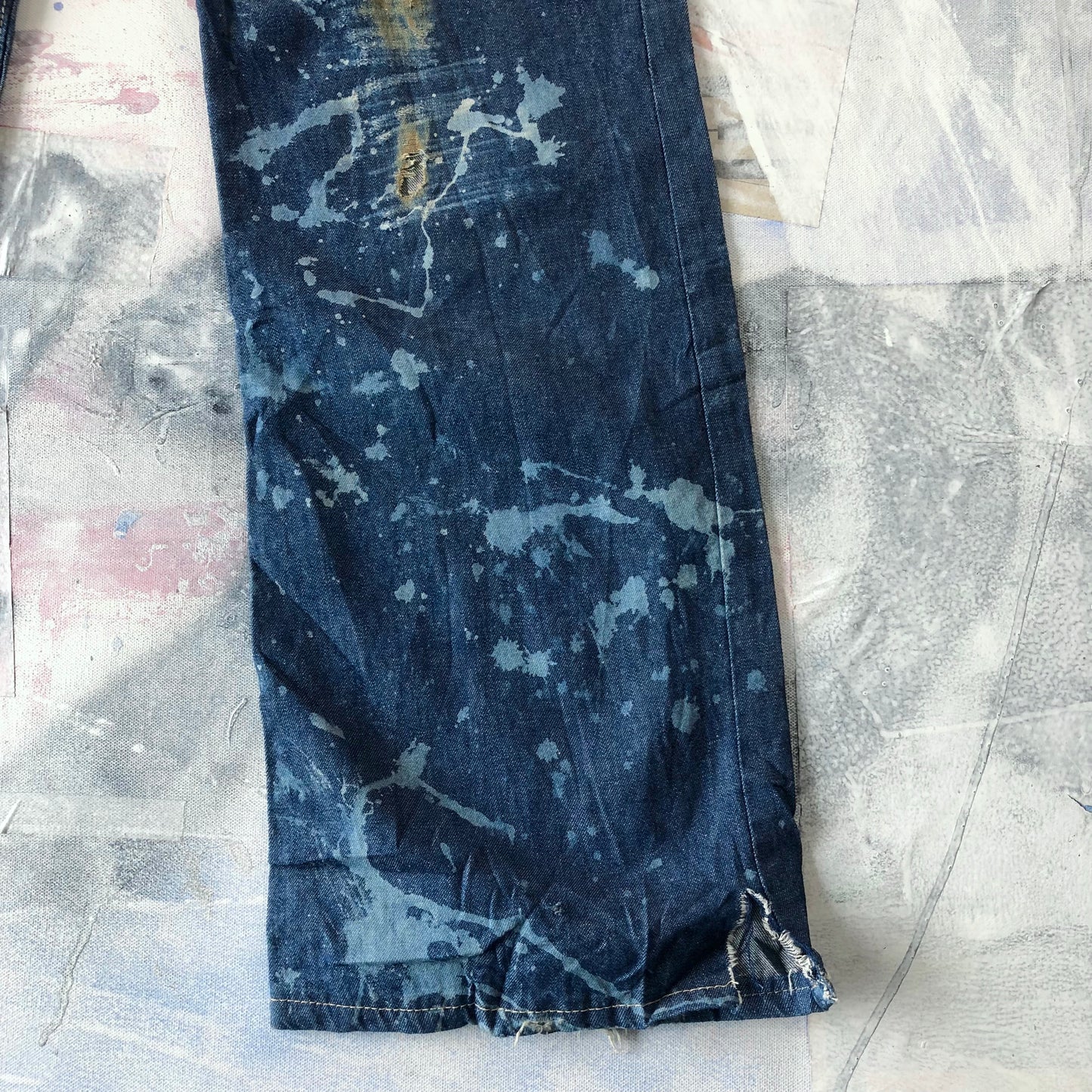 Vintage Harley Davidson Distressed Jean W36