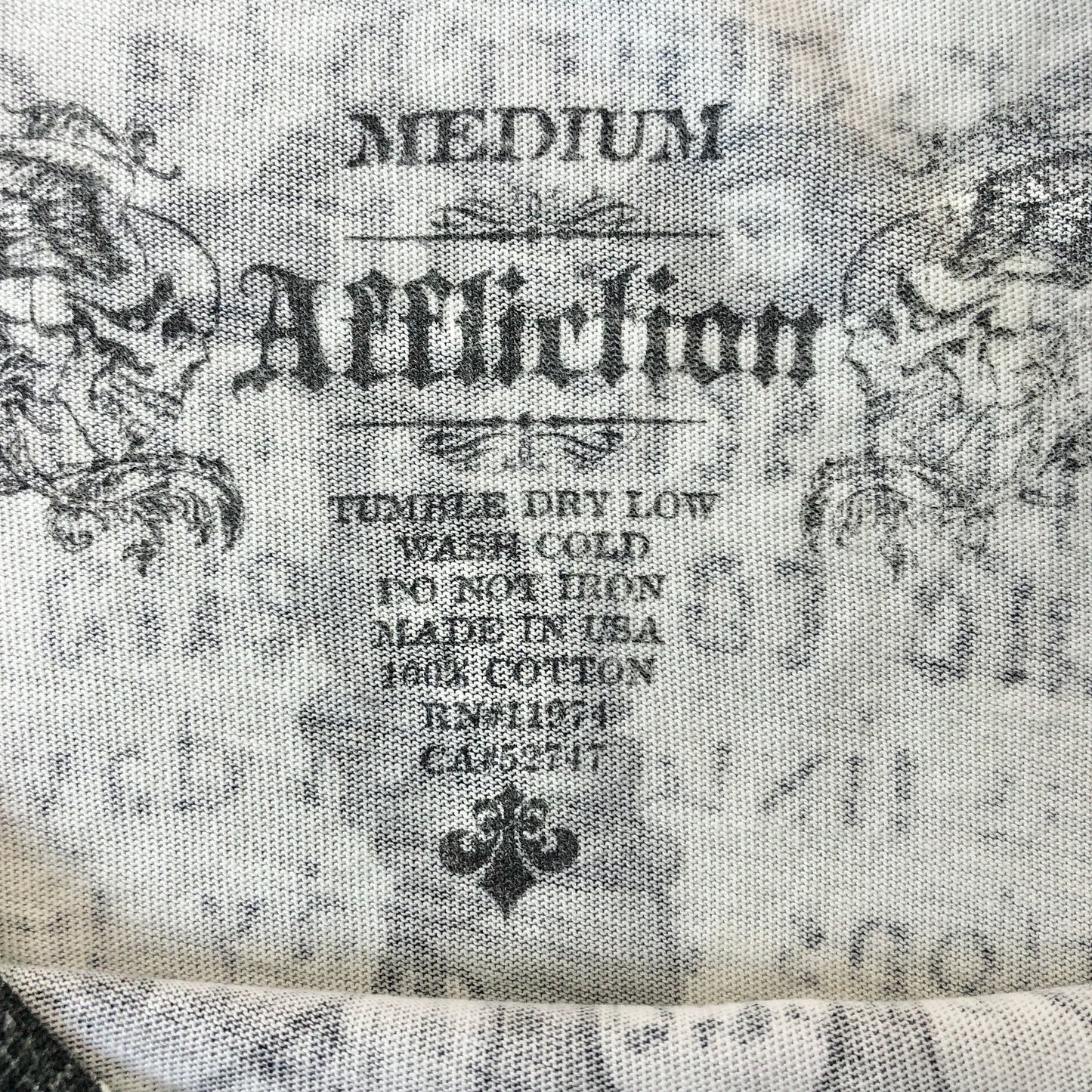 Vintage Affliction Skull Cross T Shirt M