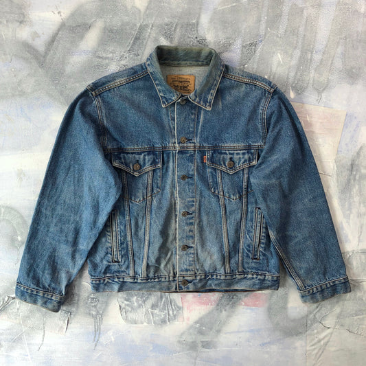 Vintage Levis Orange Tab Denim Button Jacket L