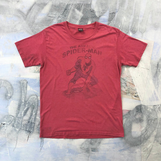 Vintage Marvel Mad Engine Spiderman T Shirt L