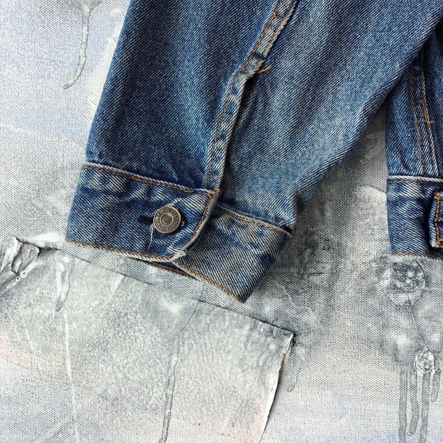 Vintage Levis Orange Tab Denim Button Jacket L