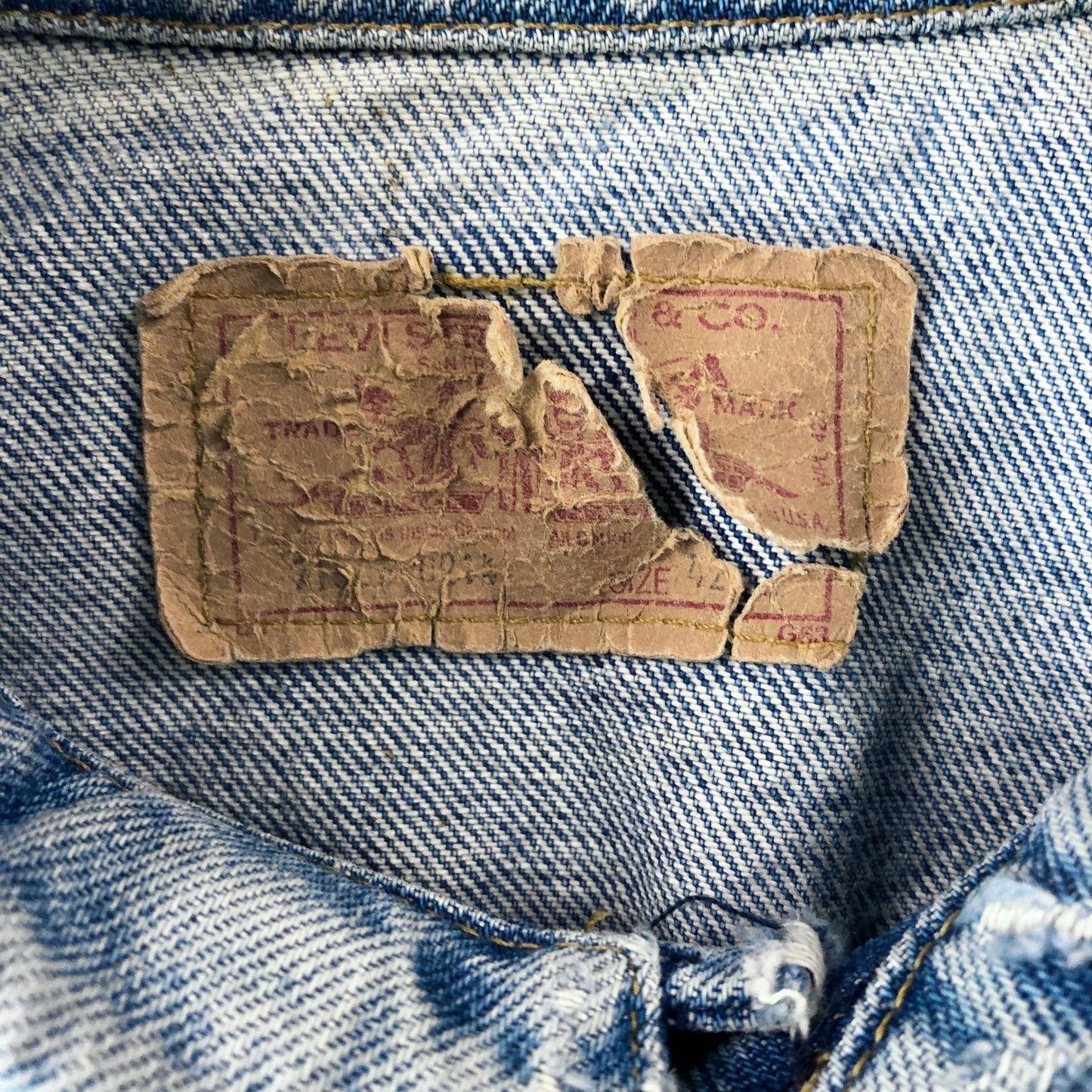 Vintage USA Levis Button Denim Jacket L
