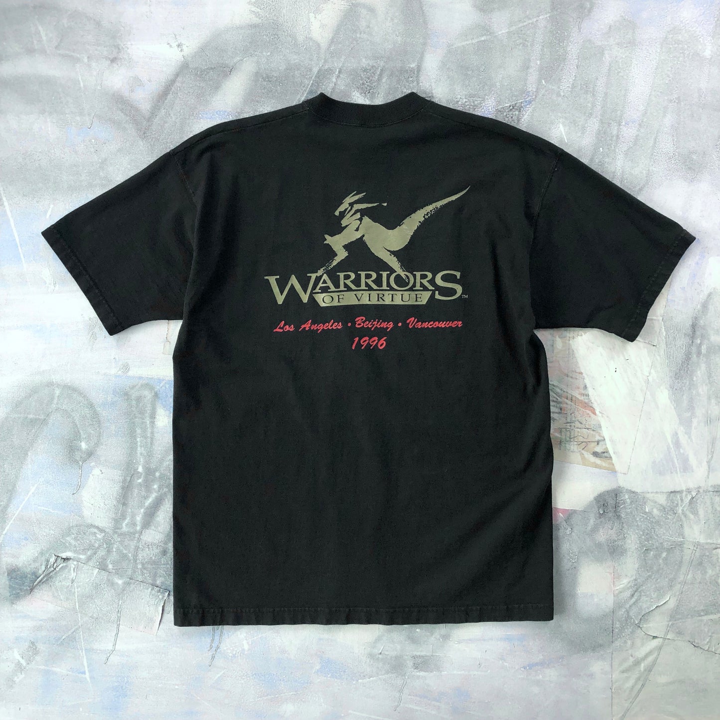 Vintage 90s USA Warriors Of Virtue Movie T Shirt XL