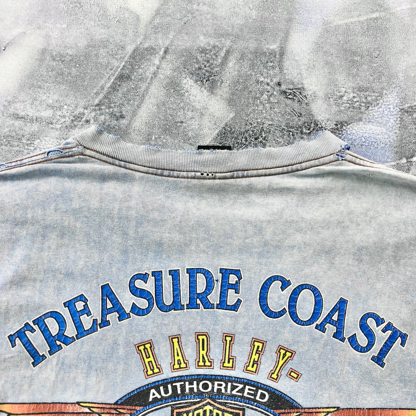 Vintage USA 90s Harley Davidson Motorcycles Treasure Coast Stuart Florida T Shirt XL