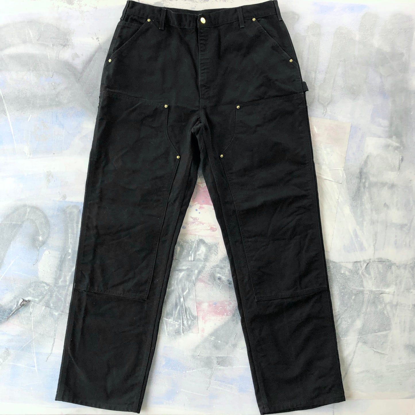 Carhartt USA Double Knee Carpenter Workwear Jean W38