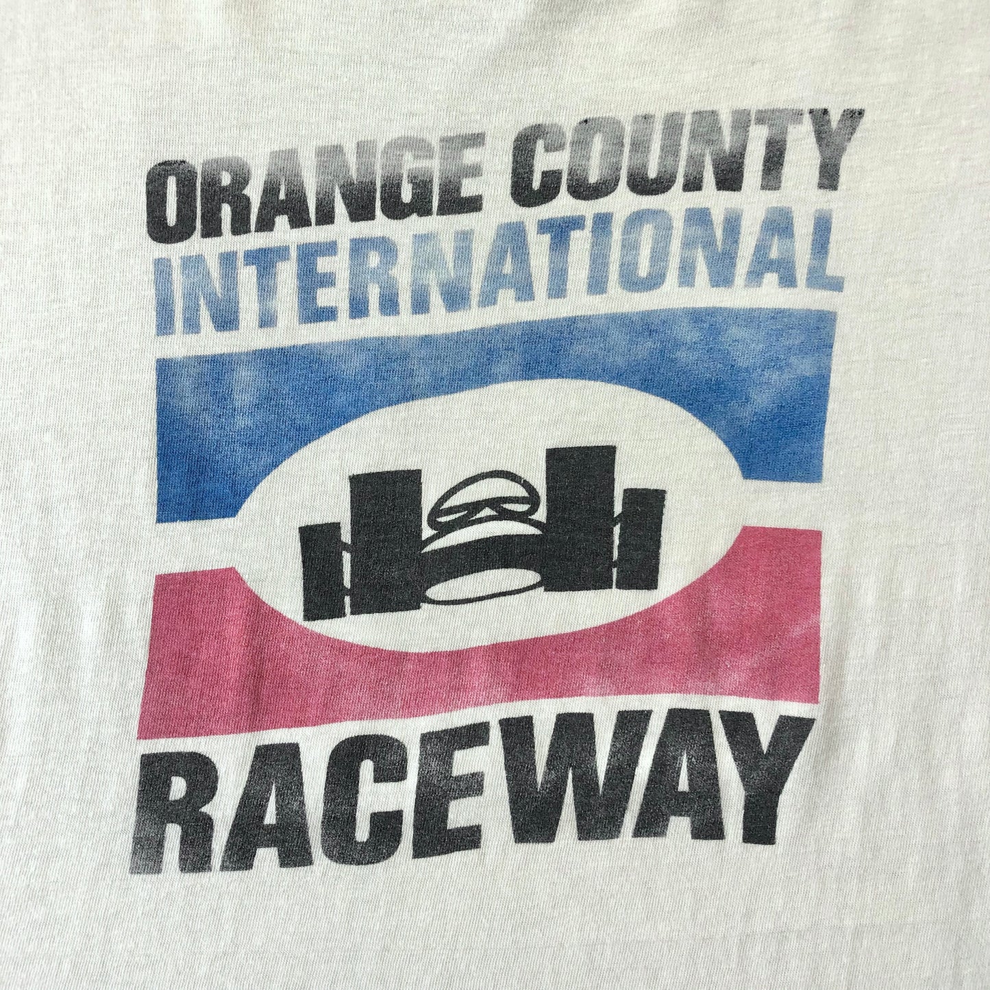 Vintage USA 70s Orange County International Raceway Single Stitch Ringer T Shirt XL