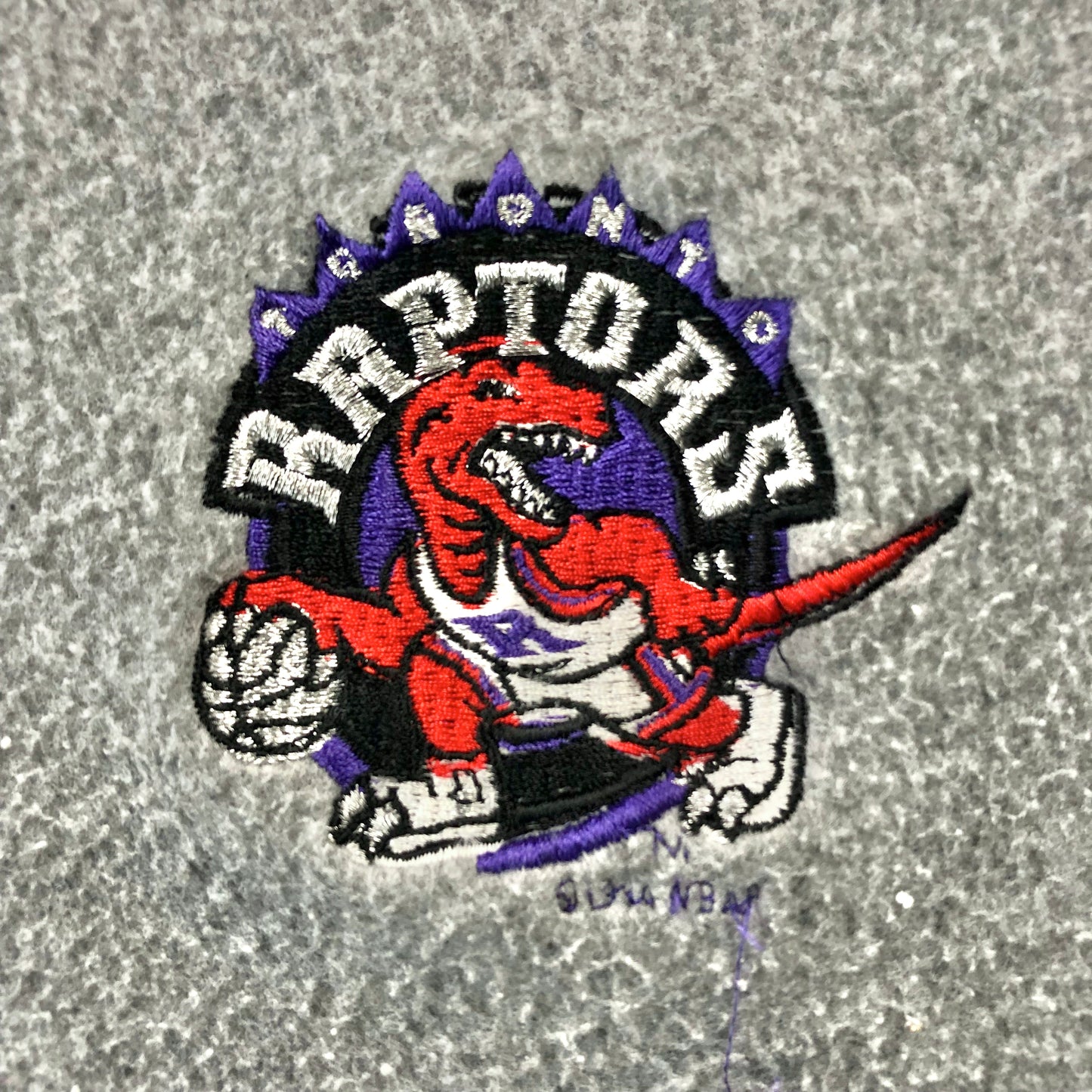 Vintage NBA Toronto Raptors Americas Favorites Quarter Zip Fleece Sweatshirt L