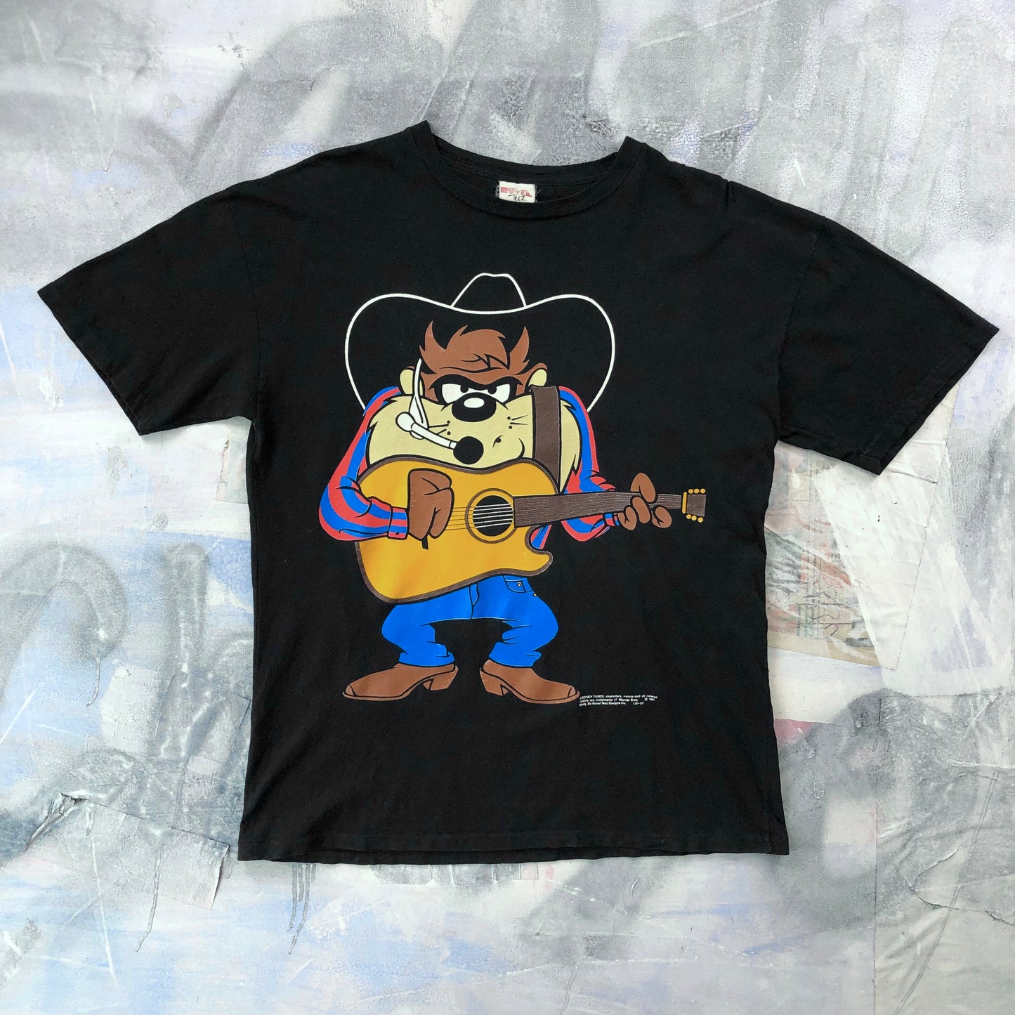 Vintage 90s Tasmanian Devil Taz Garth Brooks Novel Teez T Shirt L