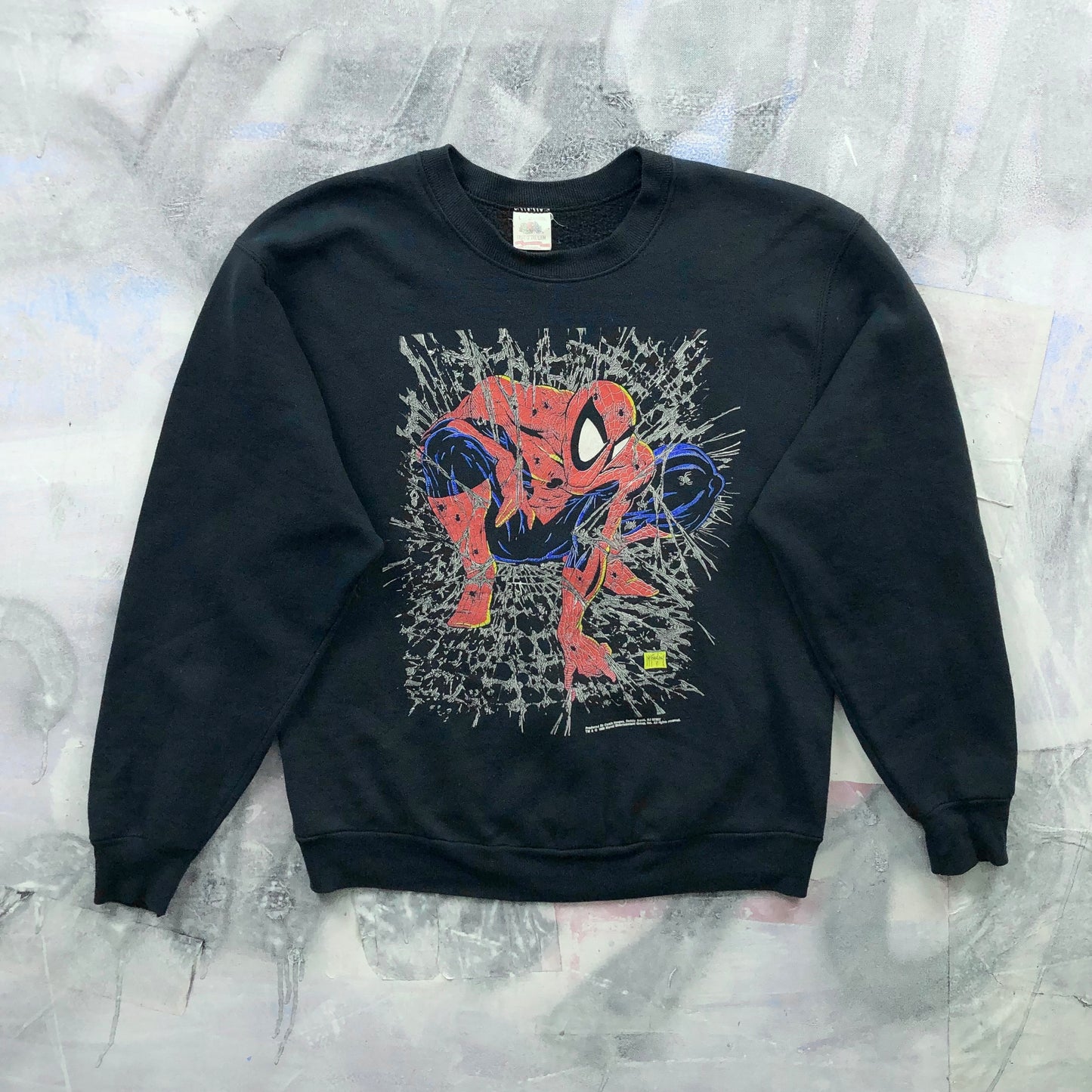 Vintage 90s USA Spiderman By Todd McFarlane Marvel Crewneck Sweatshirt L