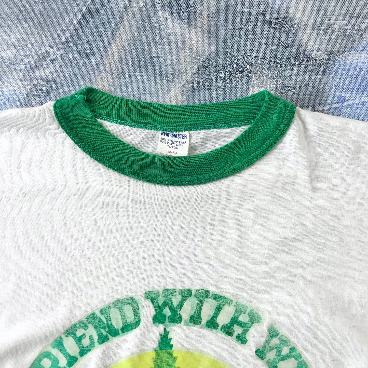 Vintage A Friend With Weed Is A Friend In Deed Single Stitch Ringer T Shirt S