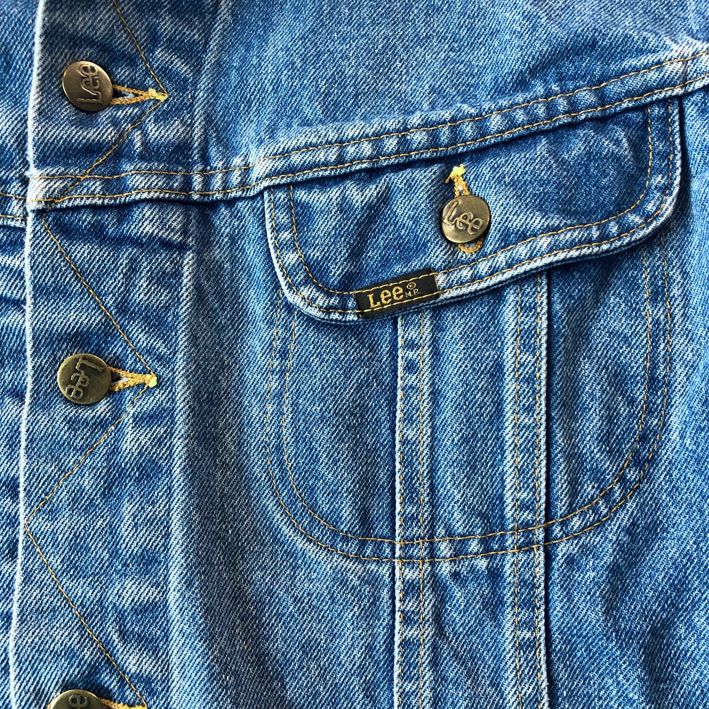 Vintage Lee 80s Button Denim Jacket XL