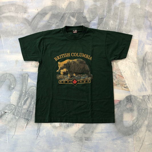 Vintage British Columbia Grizzly Bear T Shirt L