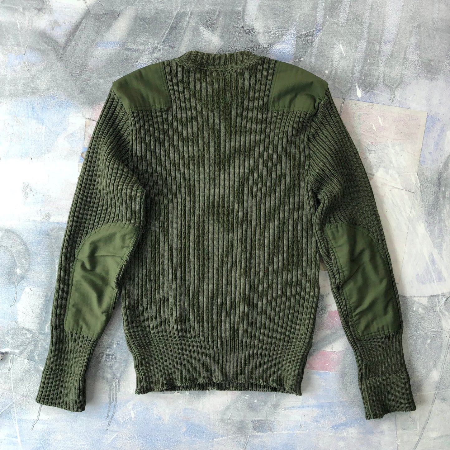 Vintage L.L Bean Freeport Maine Military Wool Sweater L