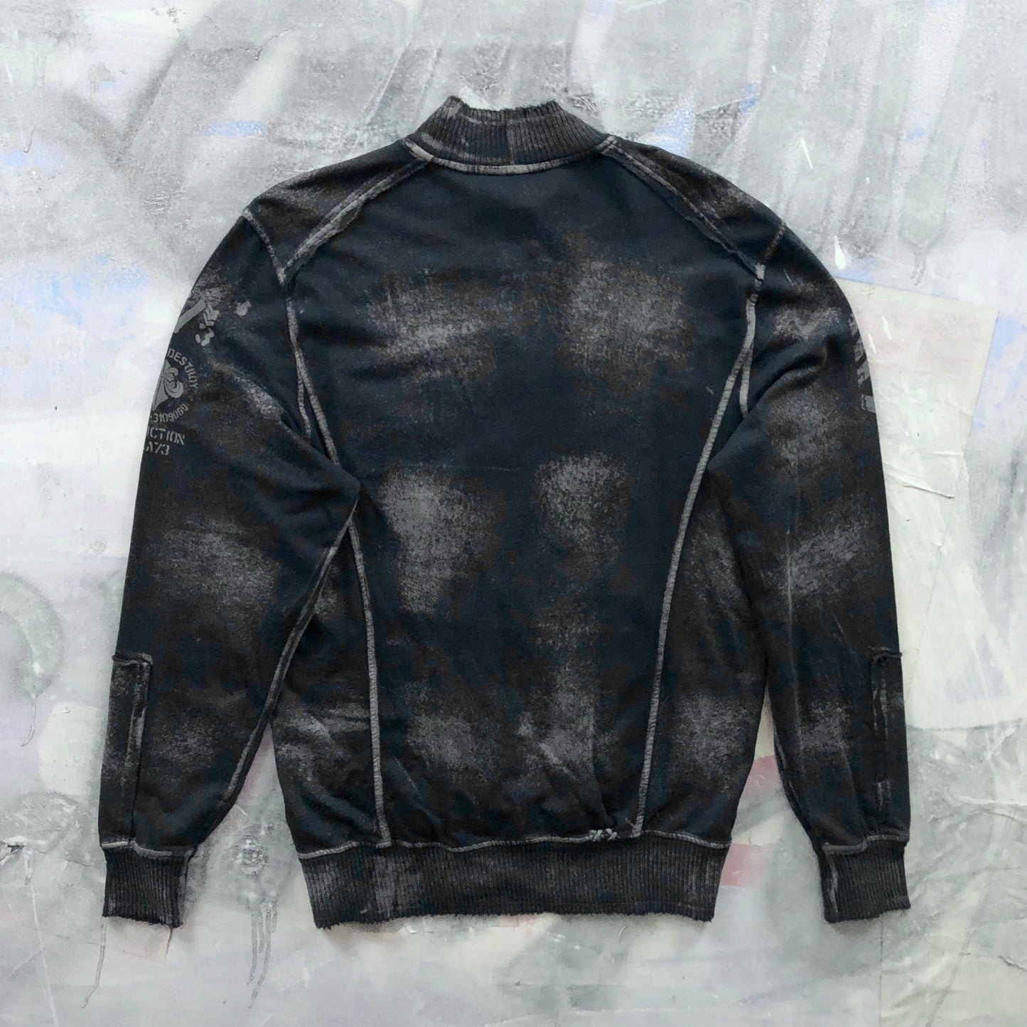 Vintage Y2K Affliction Live Fast Full Zip Sweatshirt L