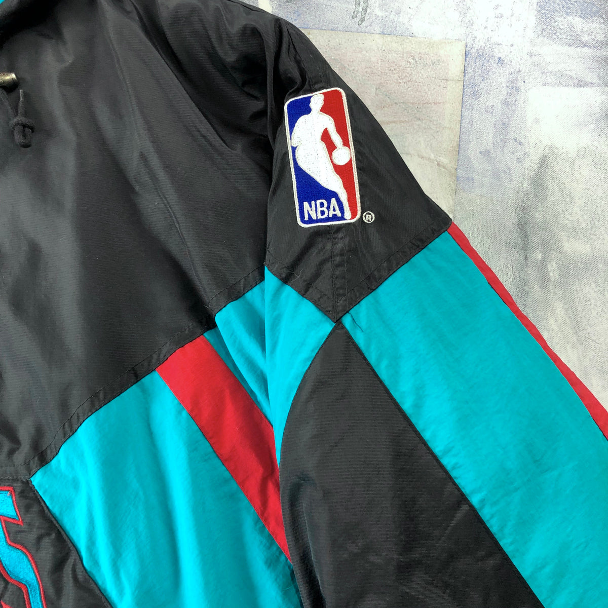 Vintage 90s Starter NBA Vancouver Grizzlies Puffer Quarter Zip Jacket XL