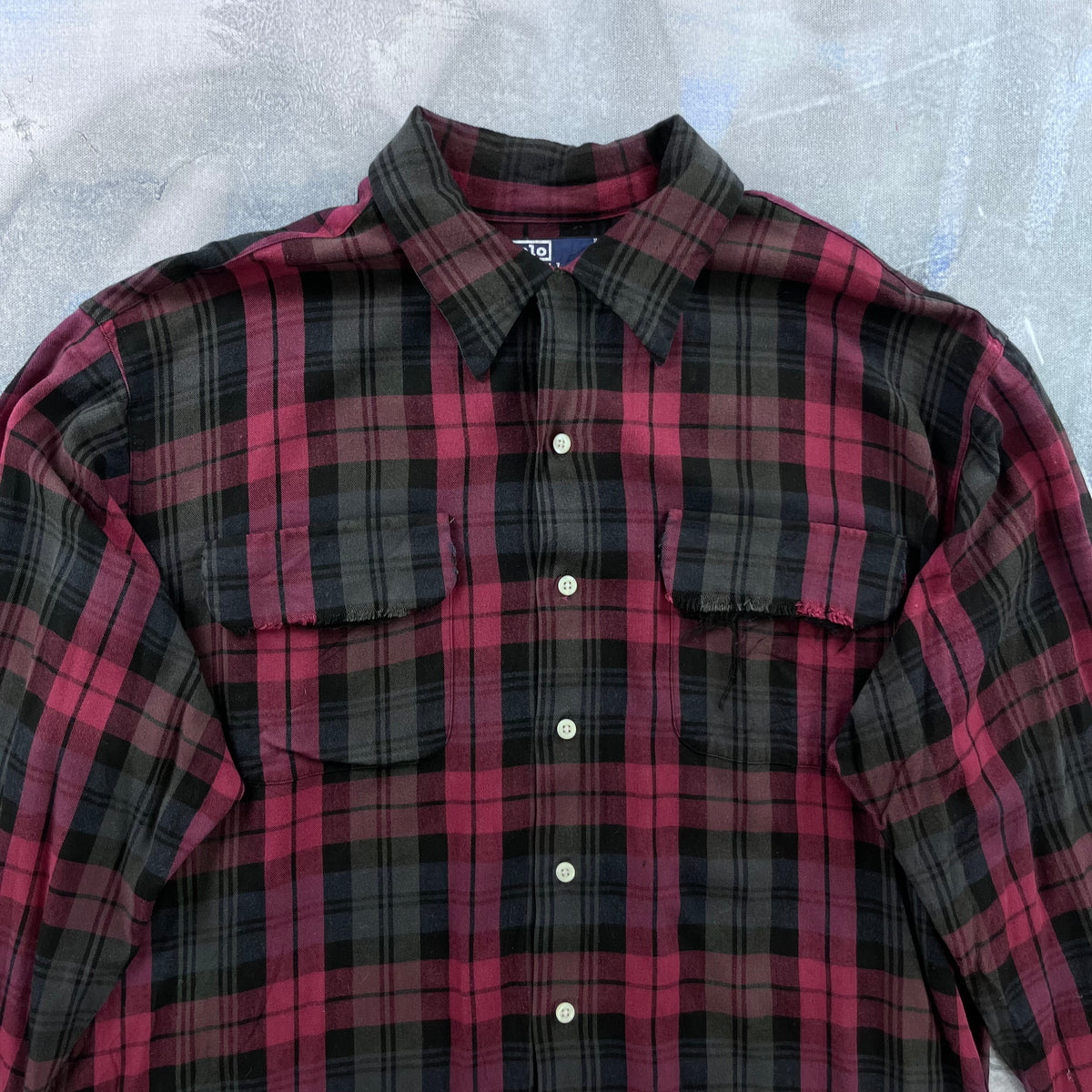 Vintage Polo Ralph Lauren Heavyweight Plaid Flannel Button Shirt L