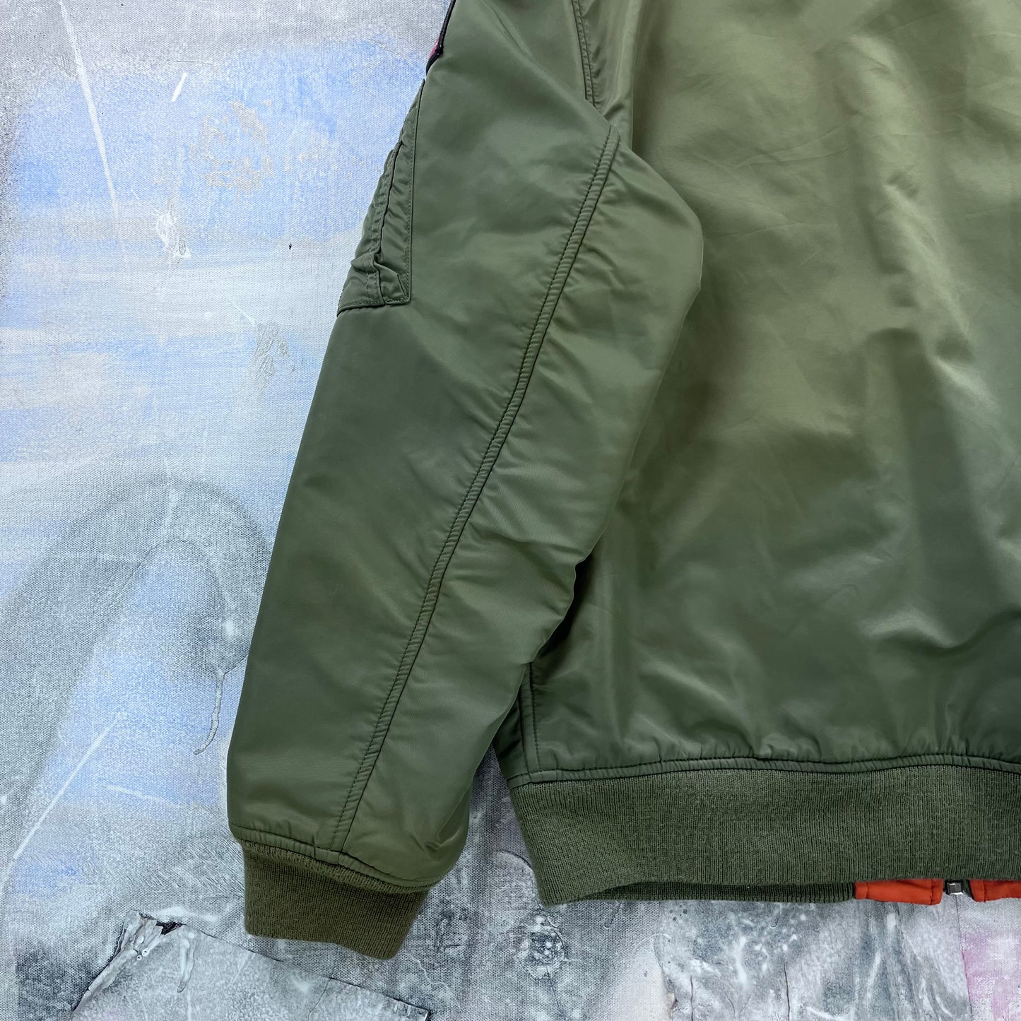 Vintage Ralph Lauren Reversible Flight MA-1 Bomber Zip Jacket XL