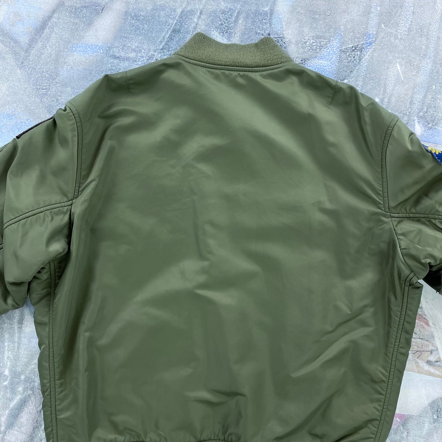 Vintage Ralph Lauren Reversible Flight MA-1 Bomber Zip Jacket XL