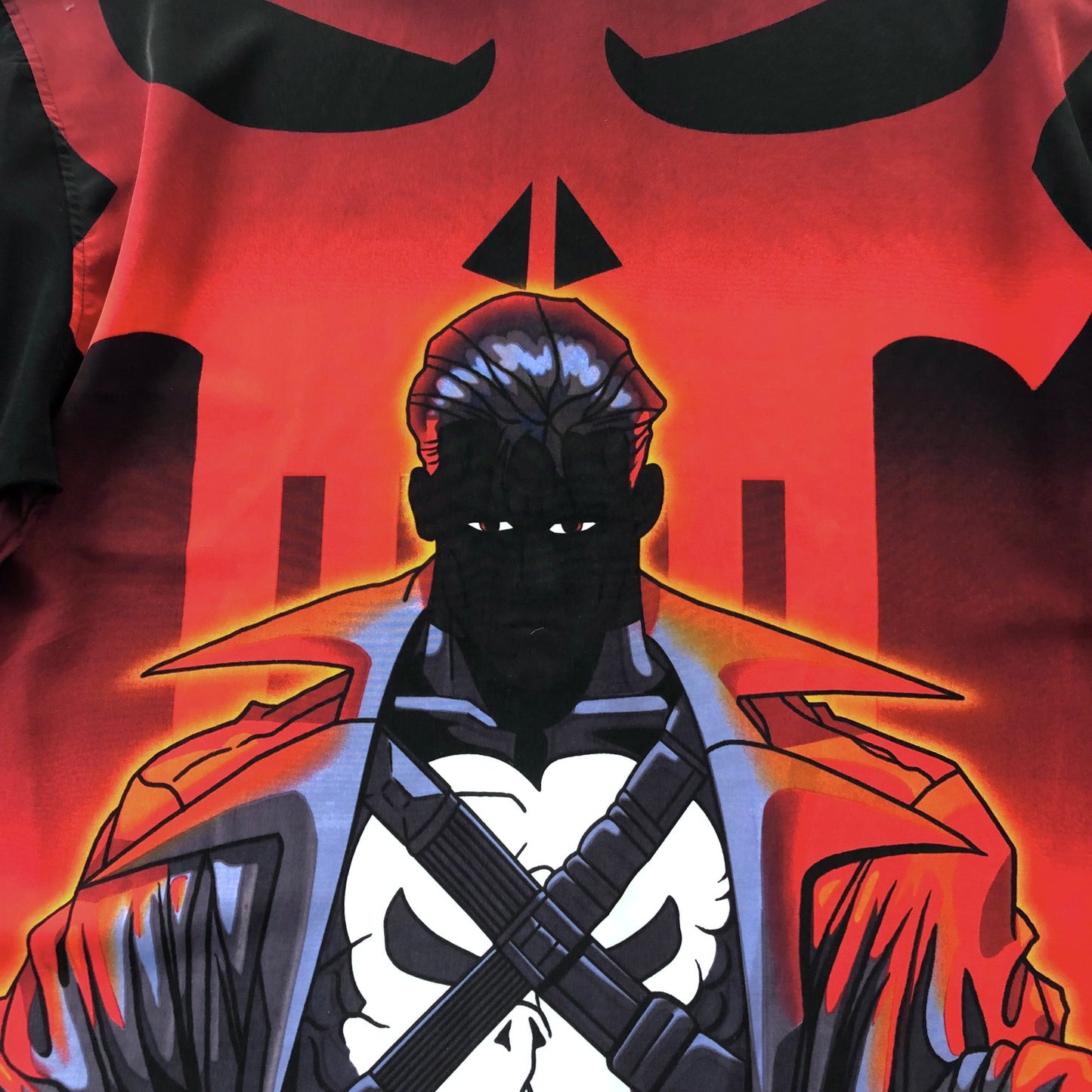 Vintage Marvel The Punisher AOP Button Shirt XL