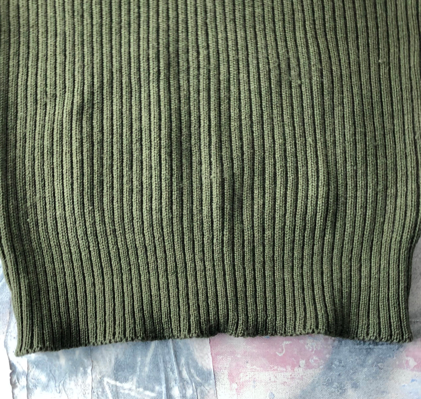 Vintage L.L Bean Freeport Maine Military Wool Sweater L